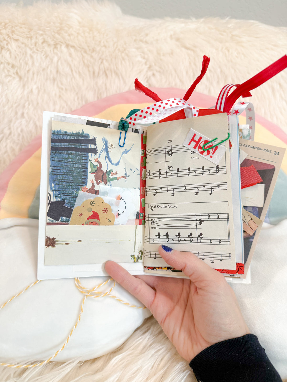 BeanTown Buddies® Vintage Christmas Card Junk Journal