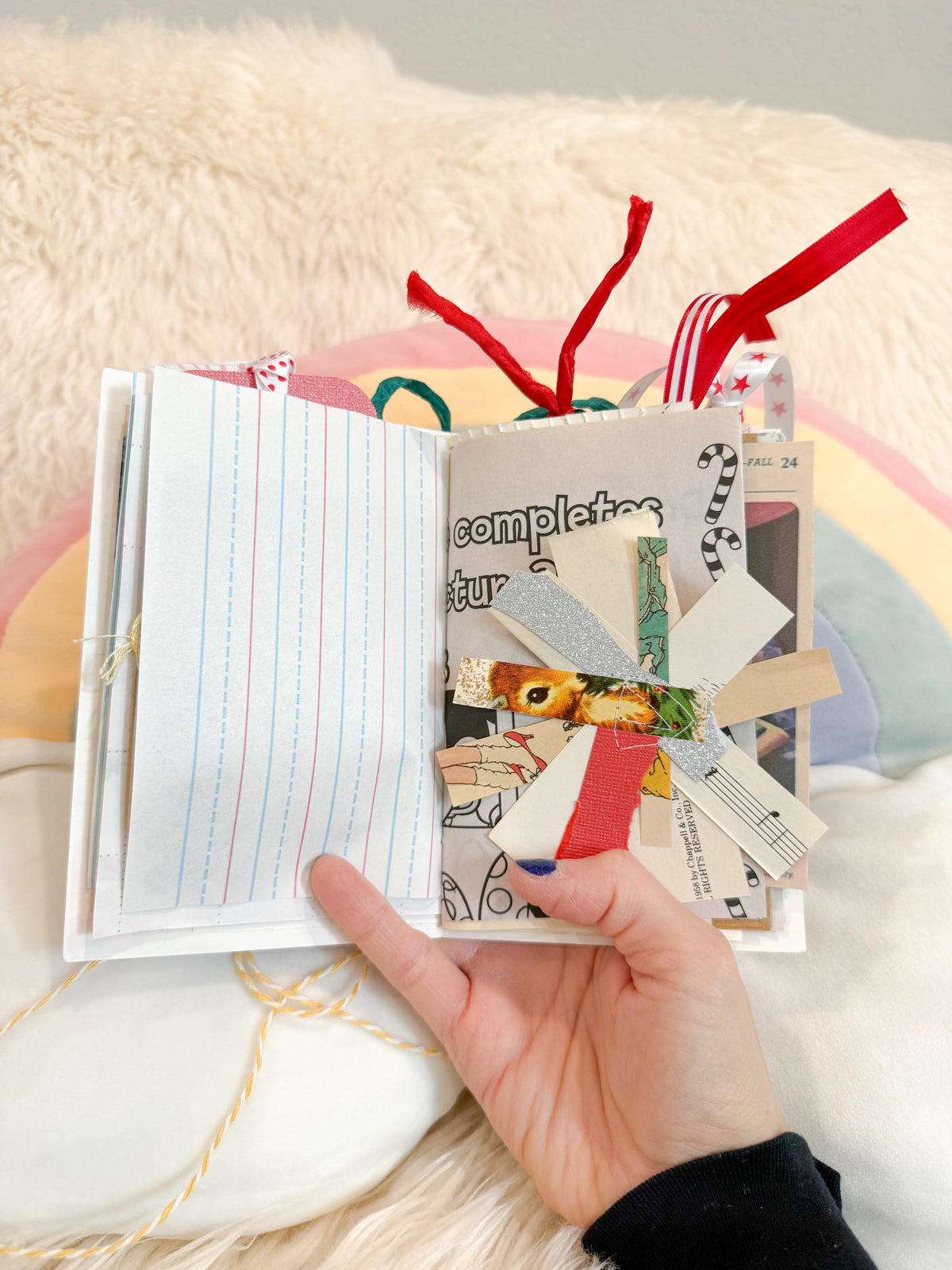 BeanTown Buddies® Vintage Christmas Card Junk Journal