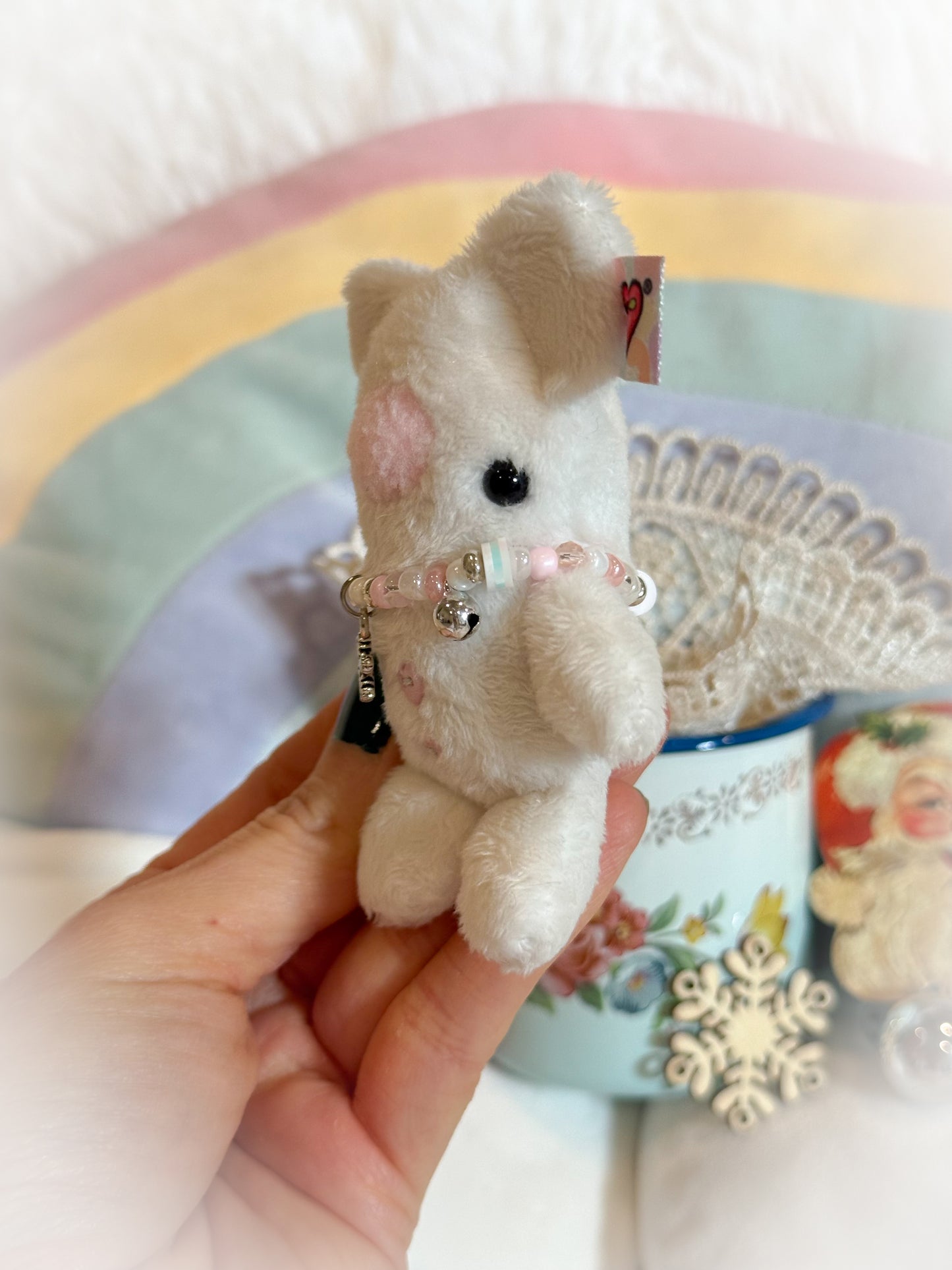 BeanTown Buddies® Tiny Polar Teddi & Vintage Cup