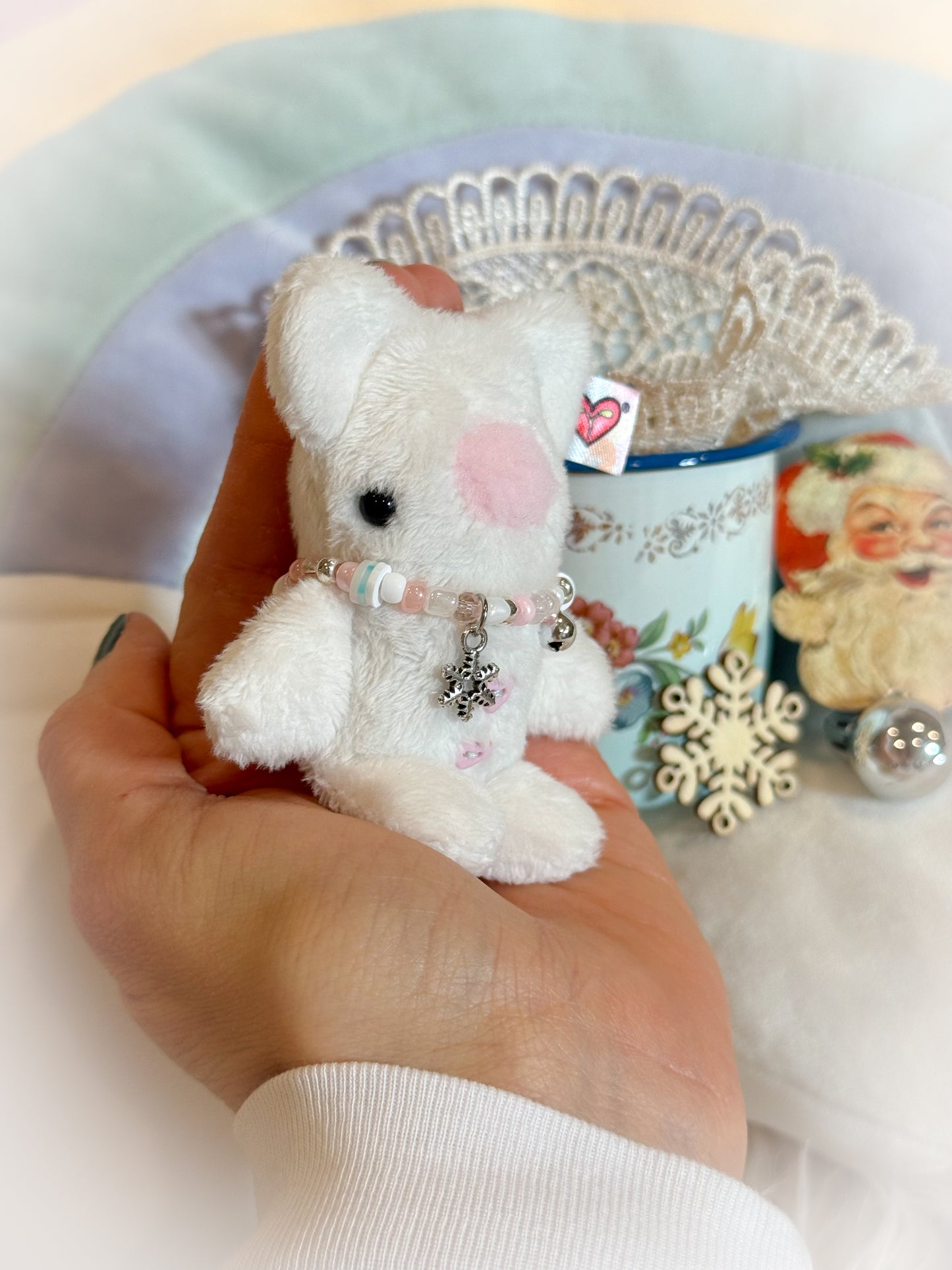 BeanTown Buddies® Tiny Polar Teddi & Vintage Cup