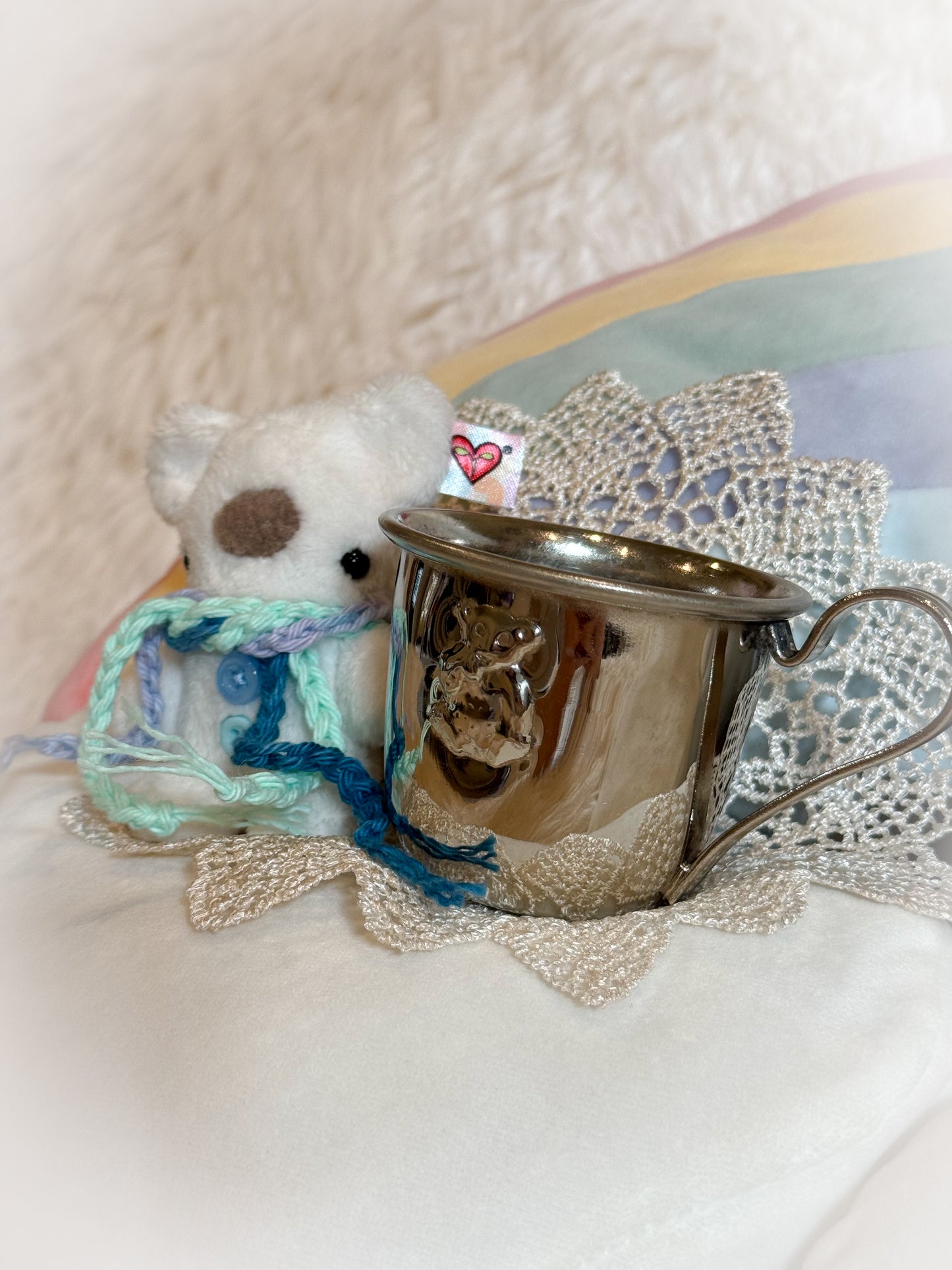 BeanTown Buddies® Tiny Polar Teddi & Vintage Bear Cup