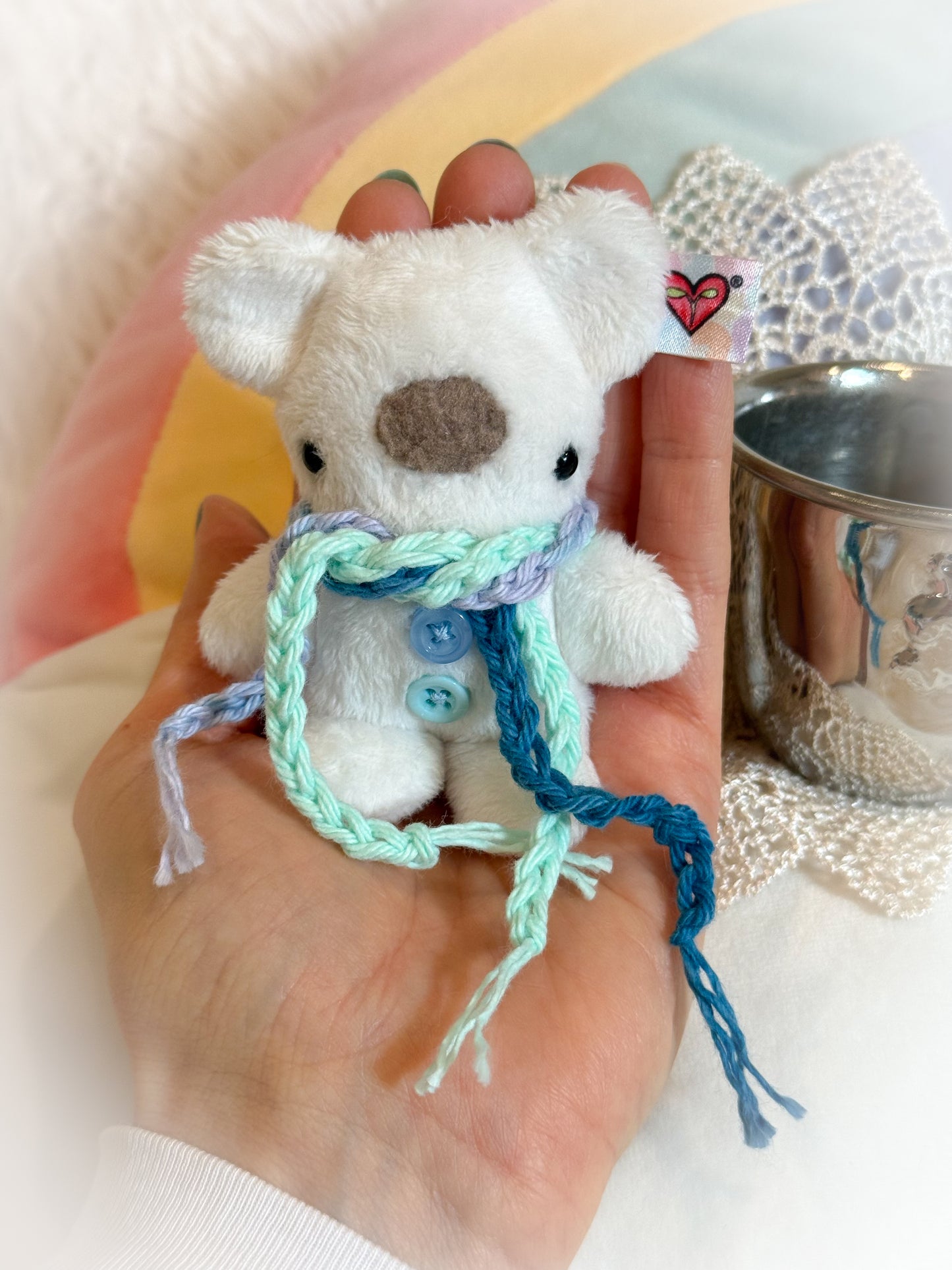 BeanTown Buddies® Tiny Polar Teddi & Vintage Bear Cup