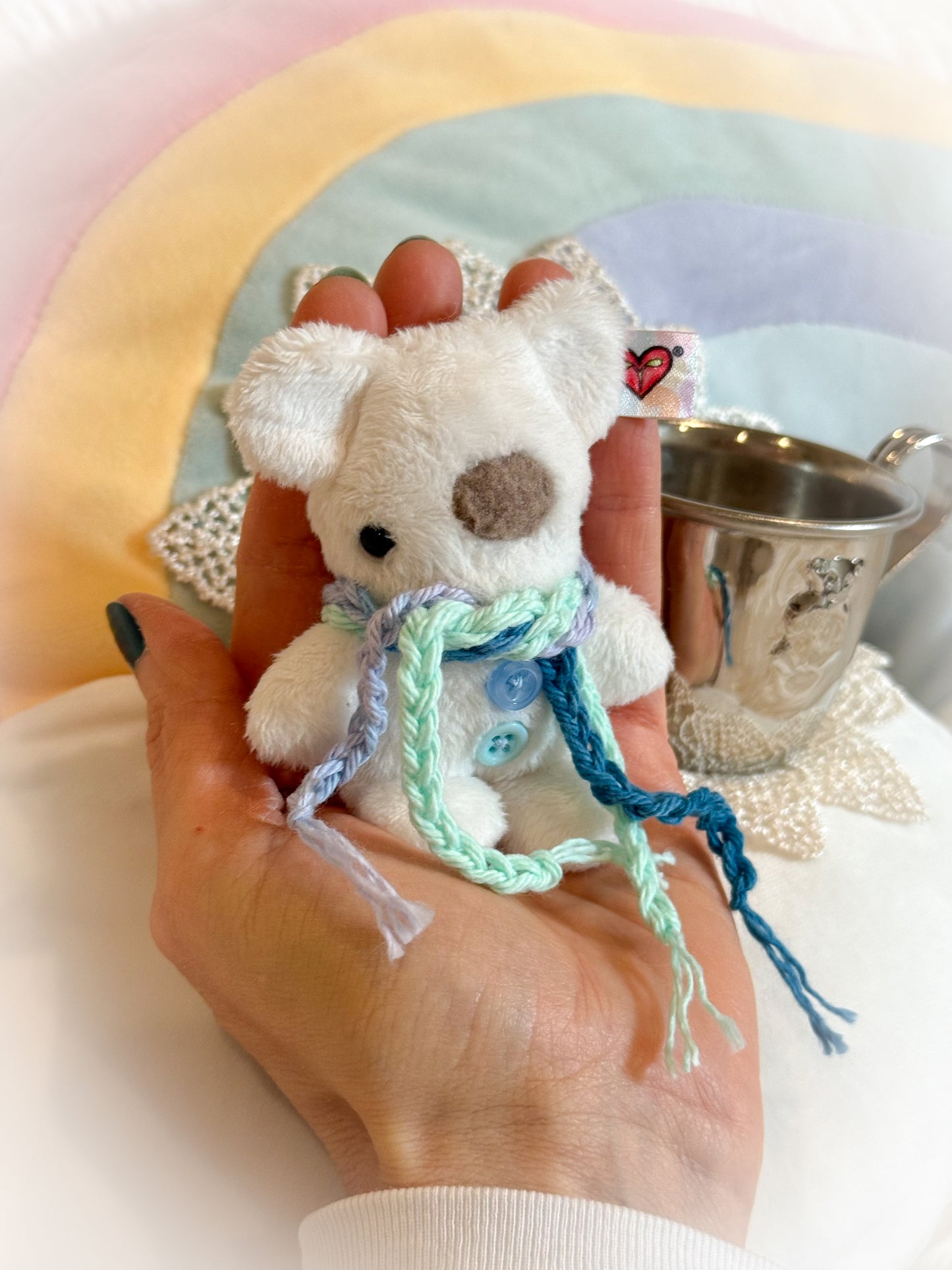 BeanTown Buddies® Tiny Polar Teddi & Vintage Bear Cup