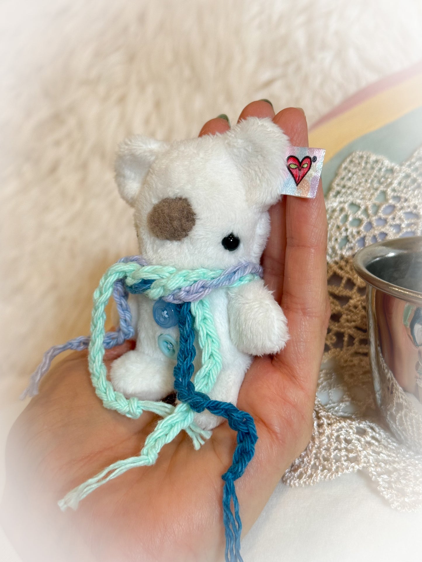 BeanTown Buddies® Tiny Polar Teddi & Vintage Bear Cup
