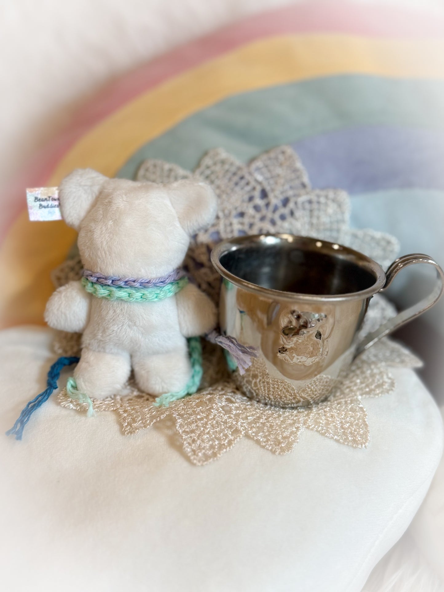 BeanTown Buddies® Tiny Polar Teddi & Vintage Bear Cup