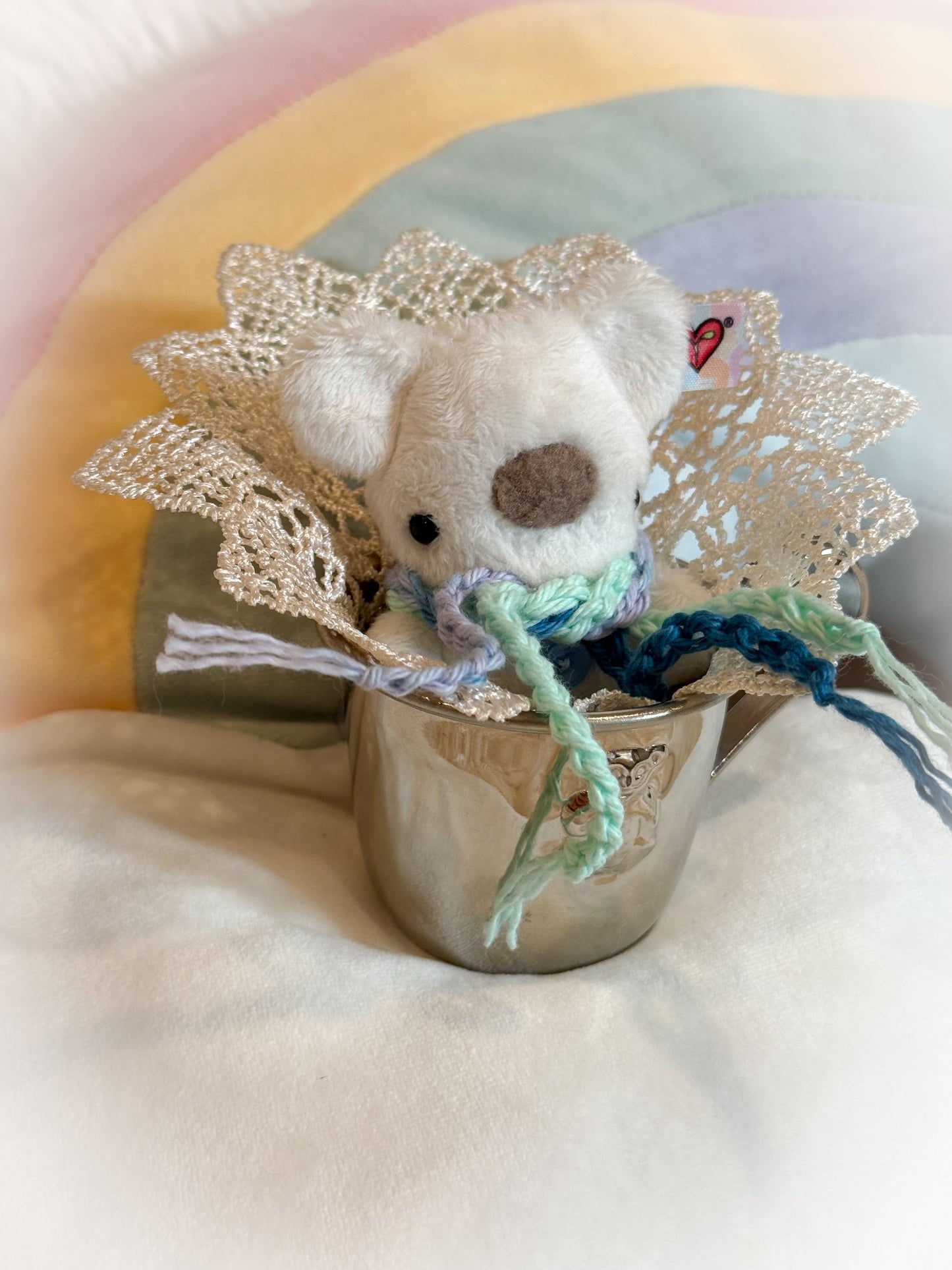 BeanTown Buddies® Tiny Polar Teddi & Vintage Bear Cup