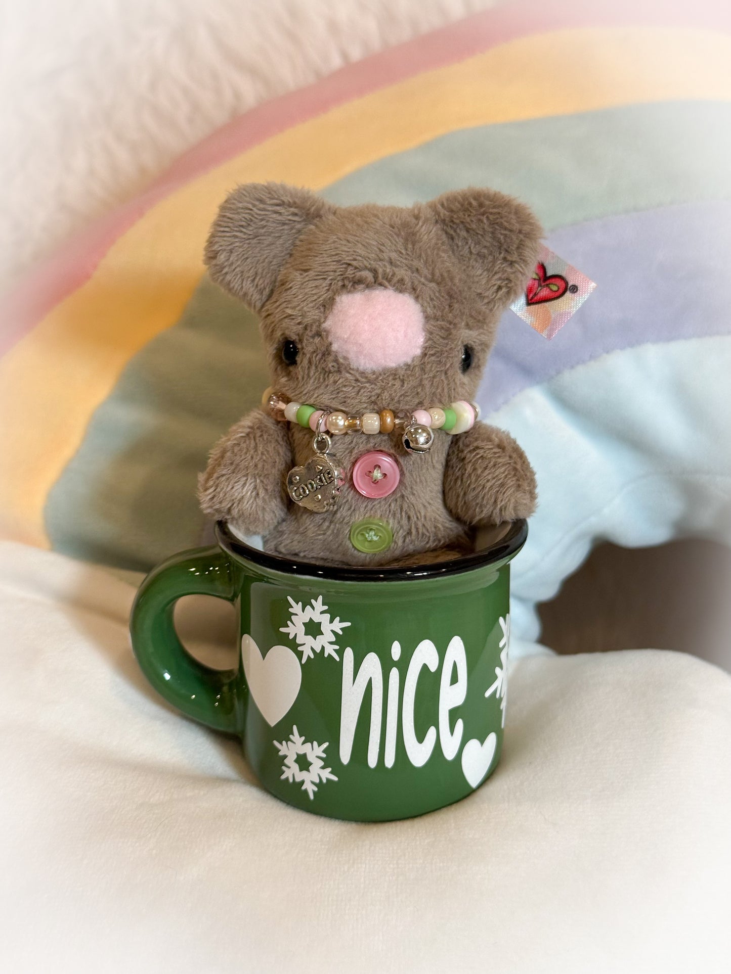 BeanTown Buddies® Tiny Teddi Xmas "Nice"