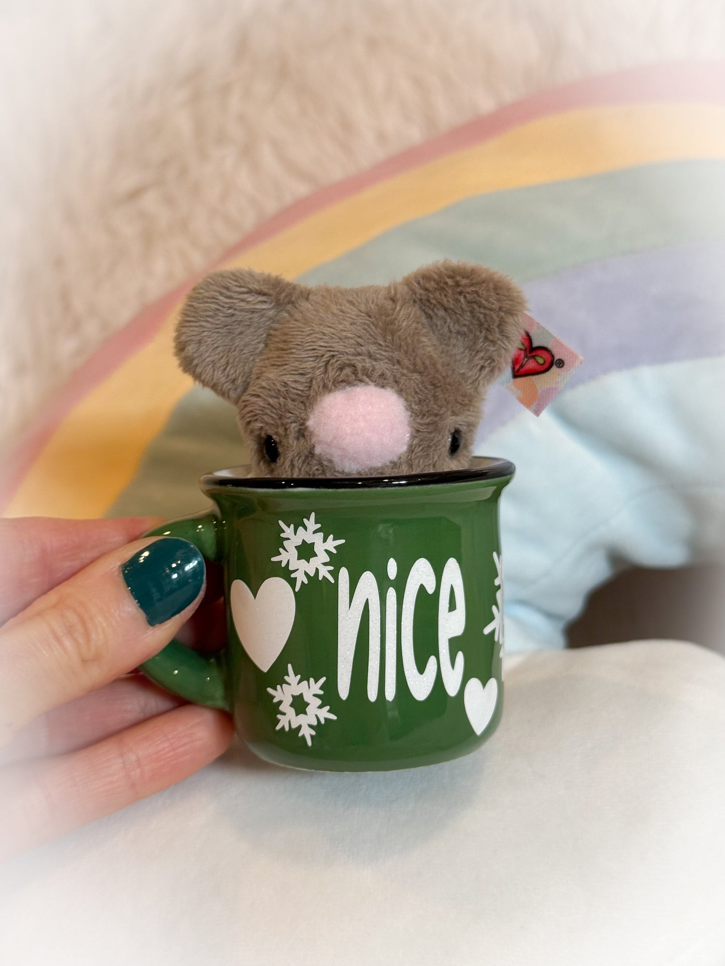 BeanTown Buddies® Tiny Teddi Xmas "Nice"