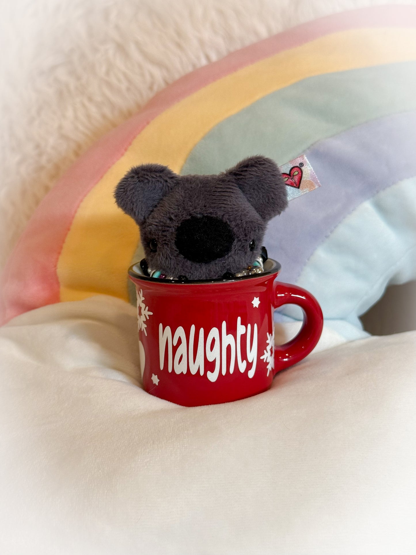 BeanTown Buddies® Tiny Teddi Xmas "Naughty"