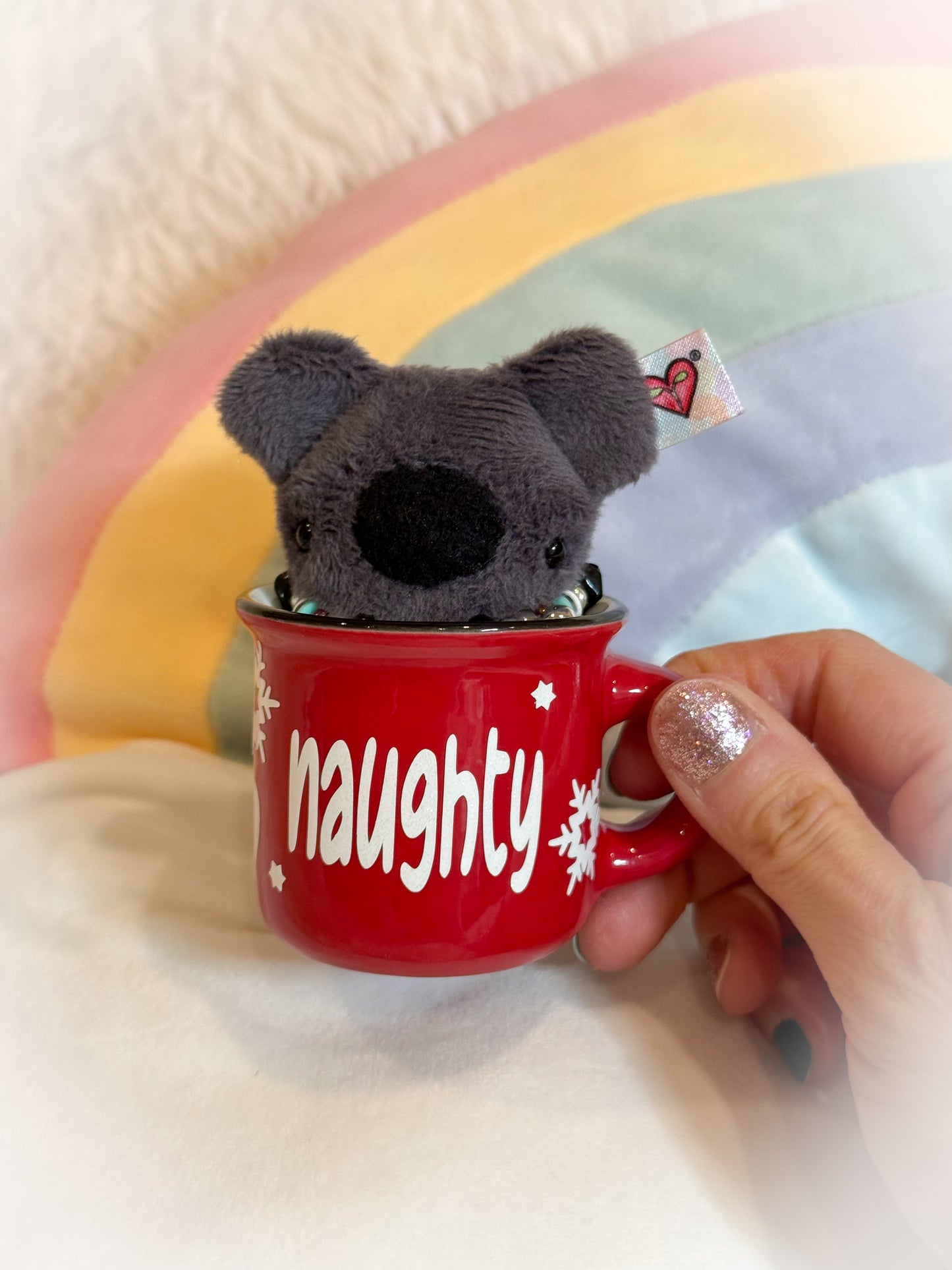 BeanTown Buddies® Tiny Teddi Xmas "Naughty"