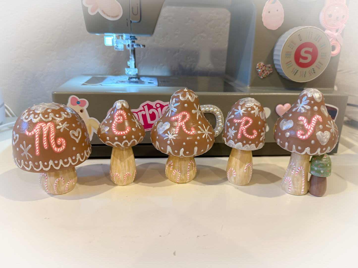 BeanTown Buddies® Wooden Merry Mushi set of 5