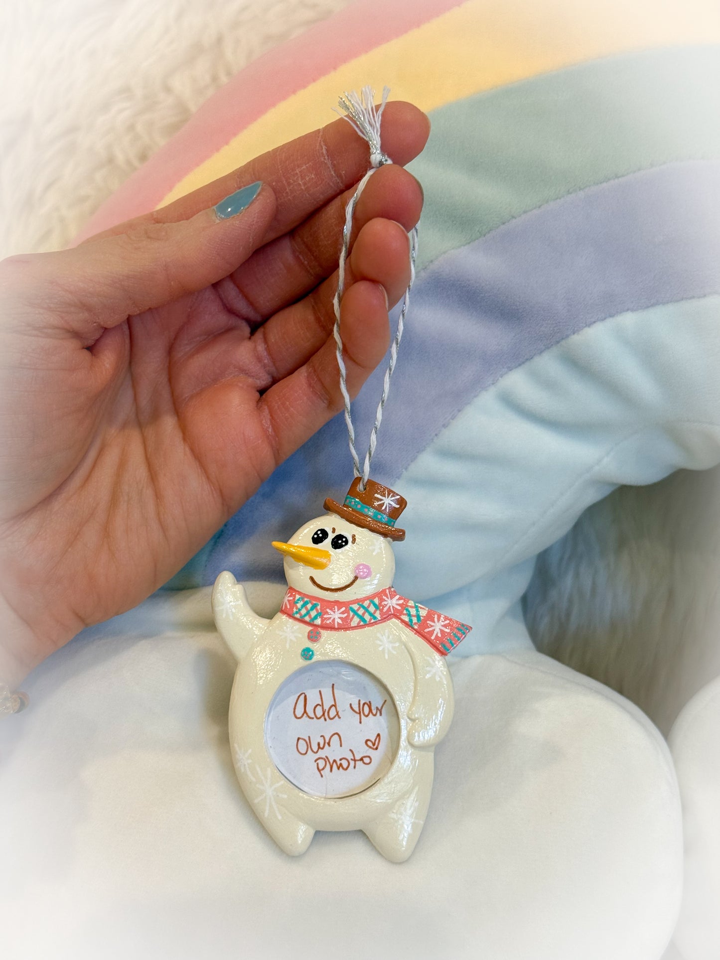 BeanTown Buddies® Snowman Photo Ornament