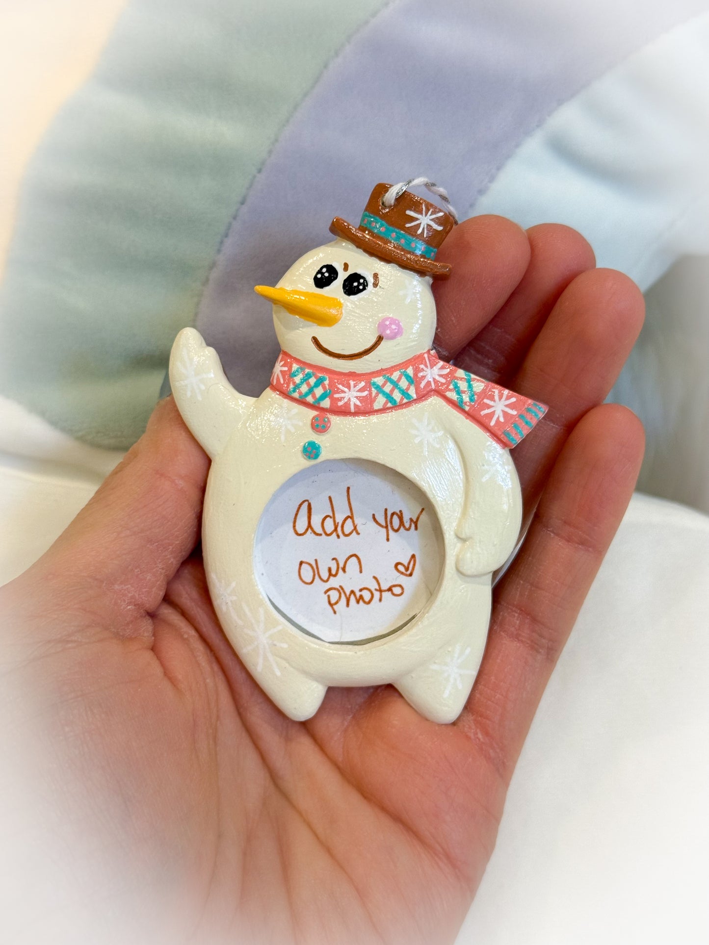BeanTown Buddies® Snowman Photo Ornament