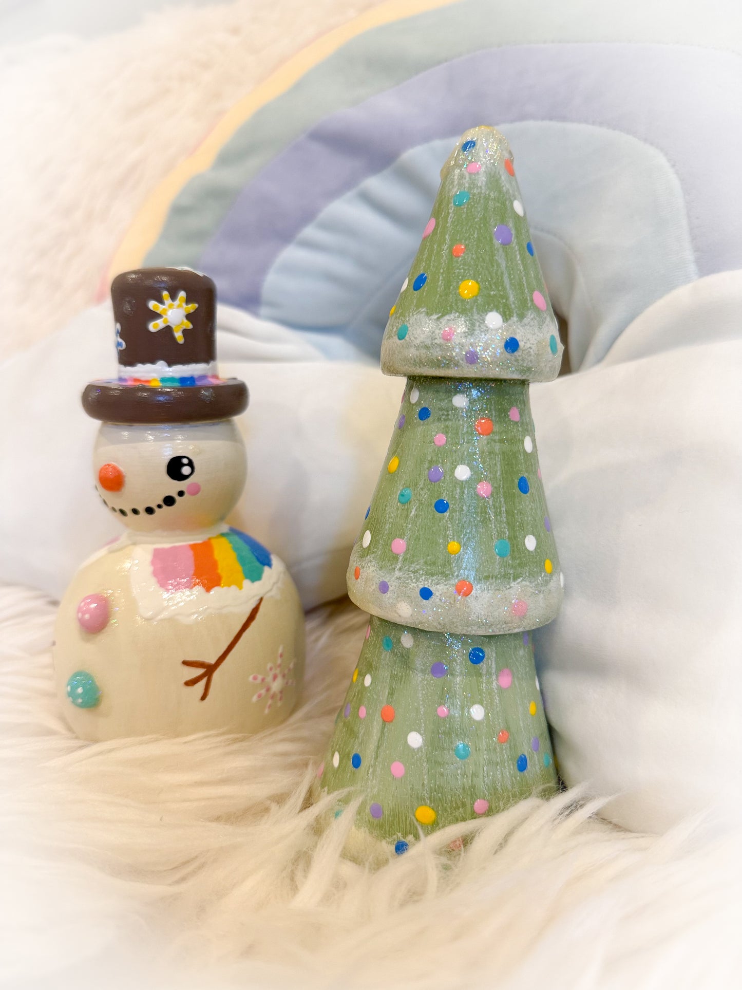 BeanTown Buddies®  Frosti & Tree Wooden Decor Set