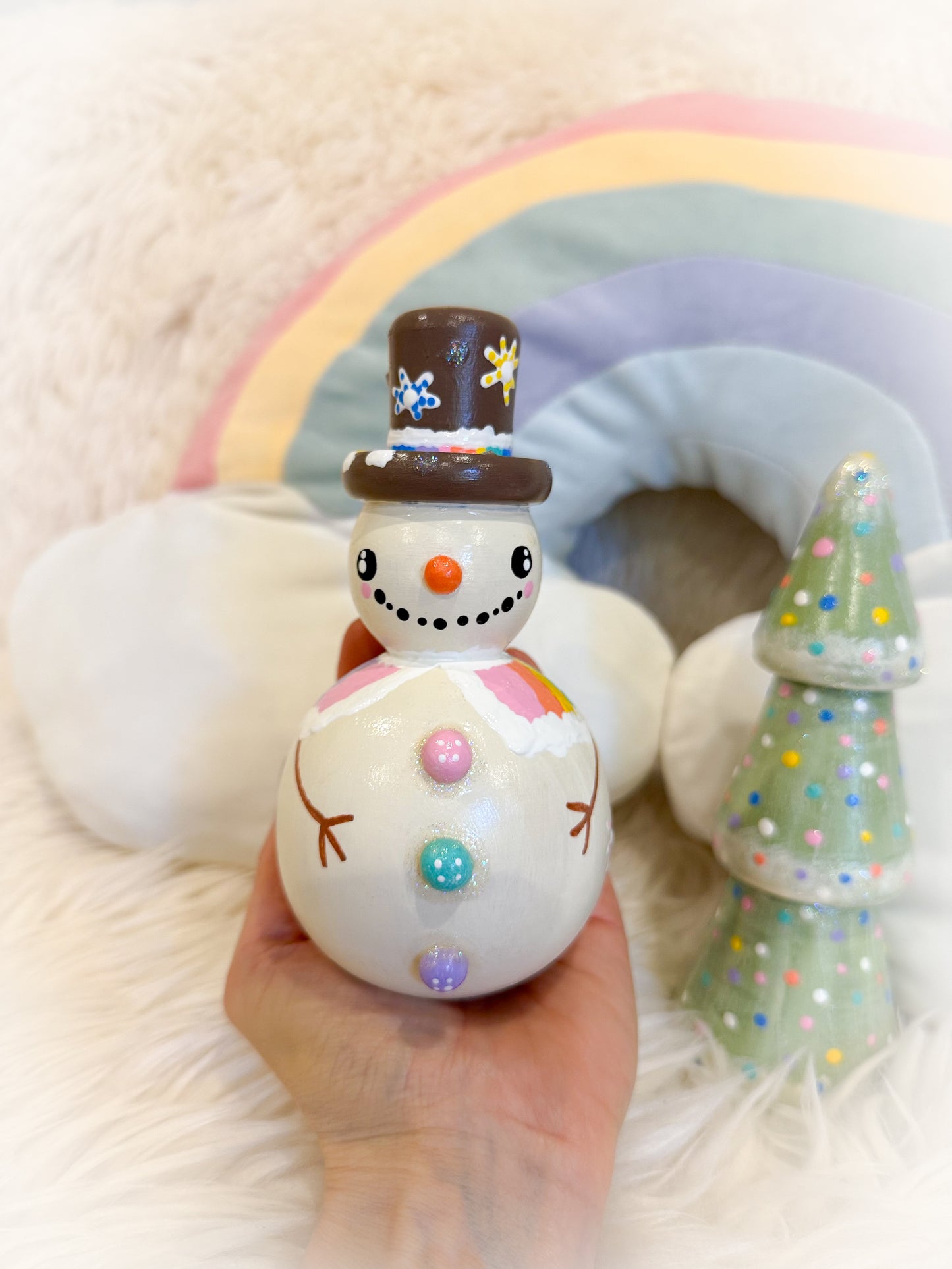 BeanTown Buddies®  Frosti & Tree Wooden Decor Set