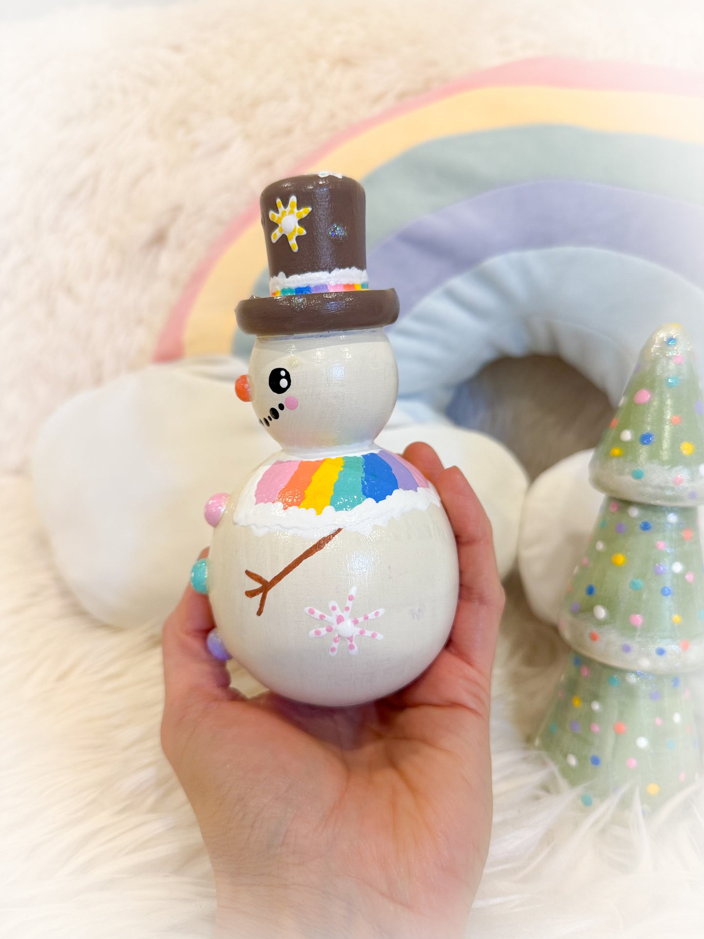 BeanTown Buddies®  Frosti & Tree Wooden Decor Set