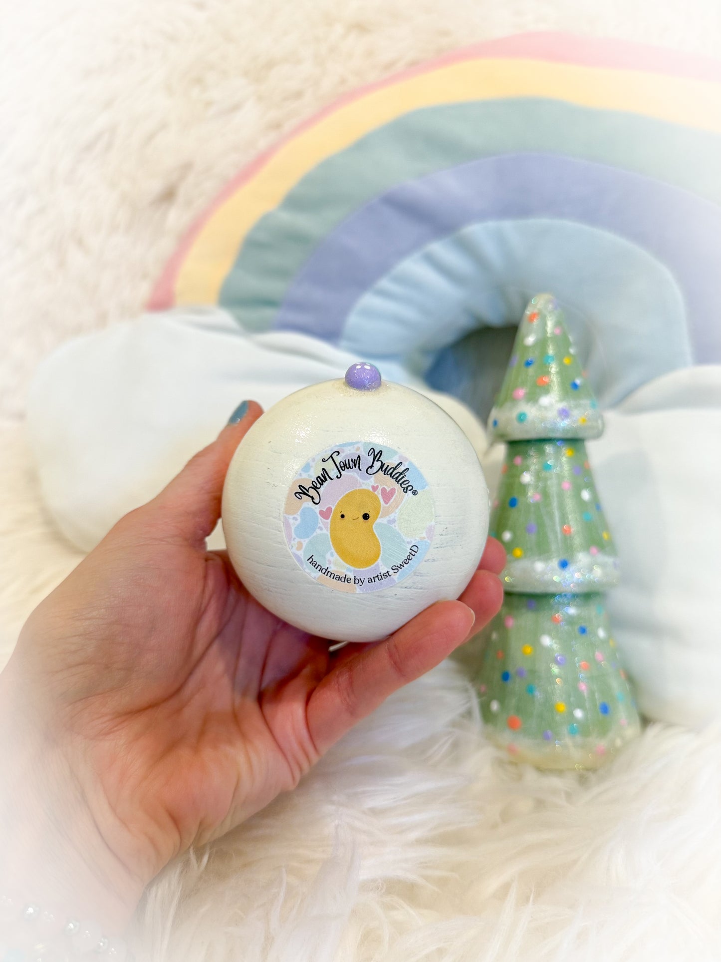 BeanTown Buddies®  Frosti & Tree Wooden Decor Set