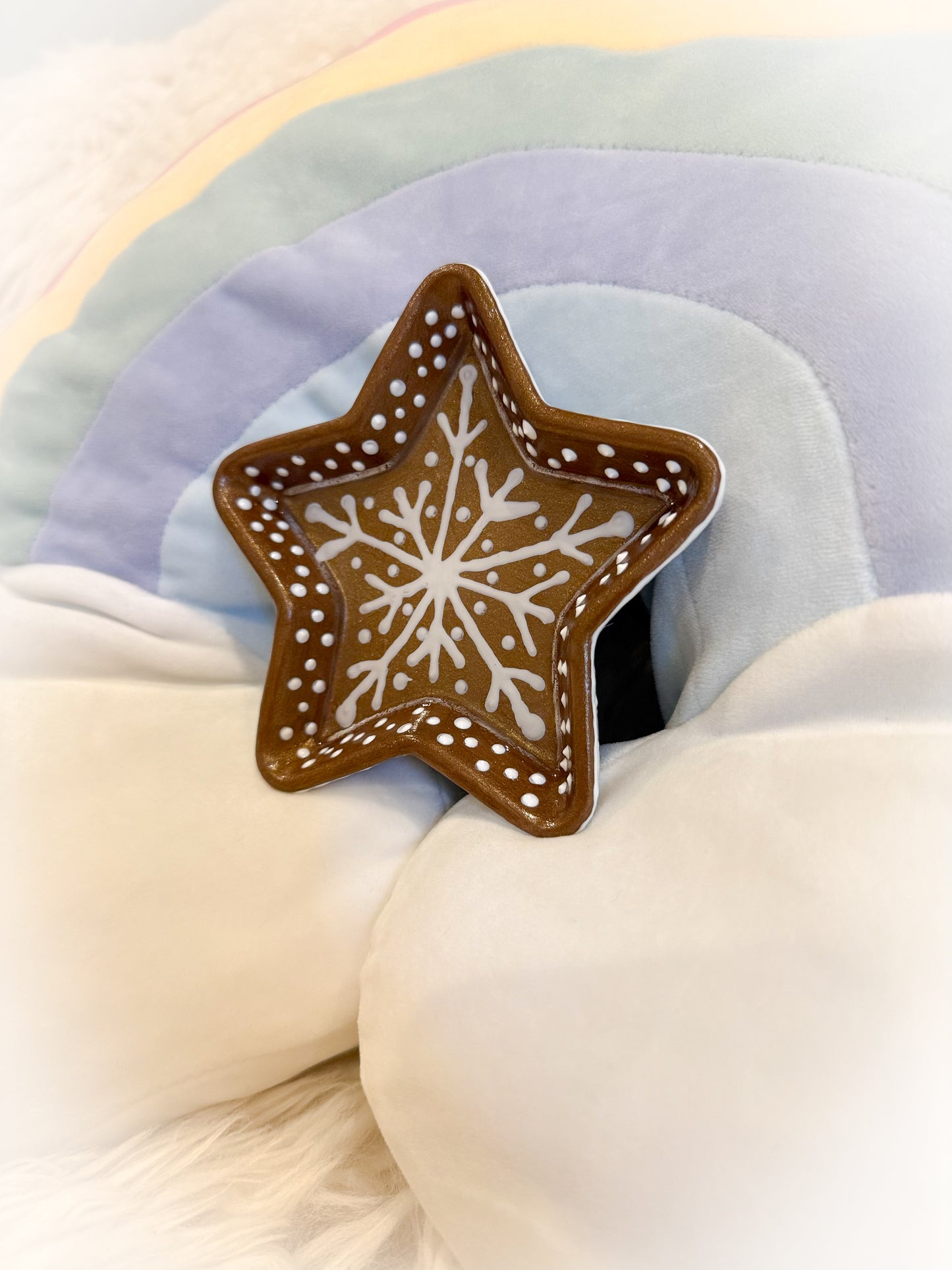 BeanTown Buddies®  Gingerbread Star Trinket Tray