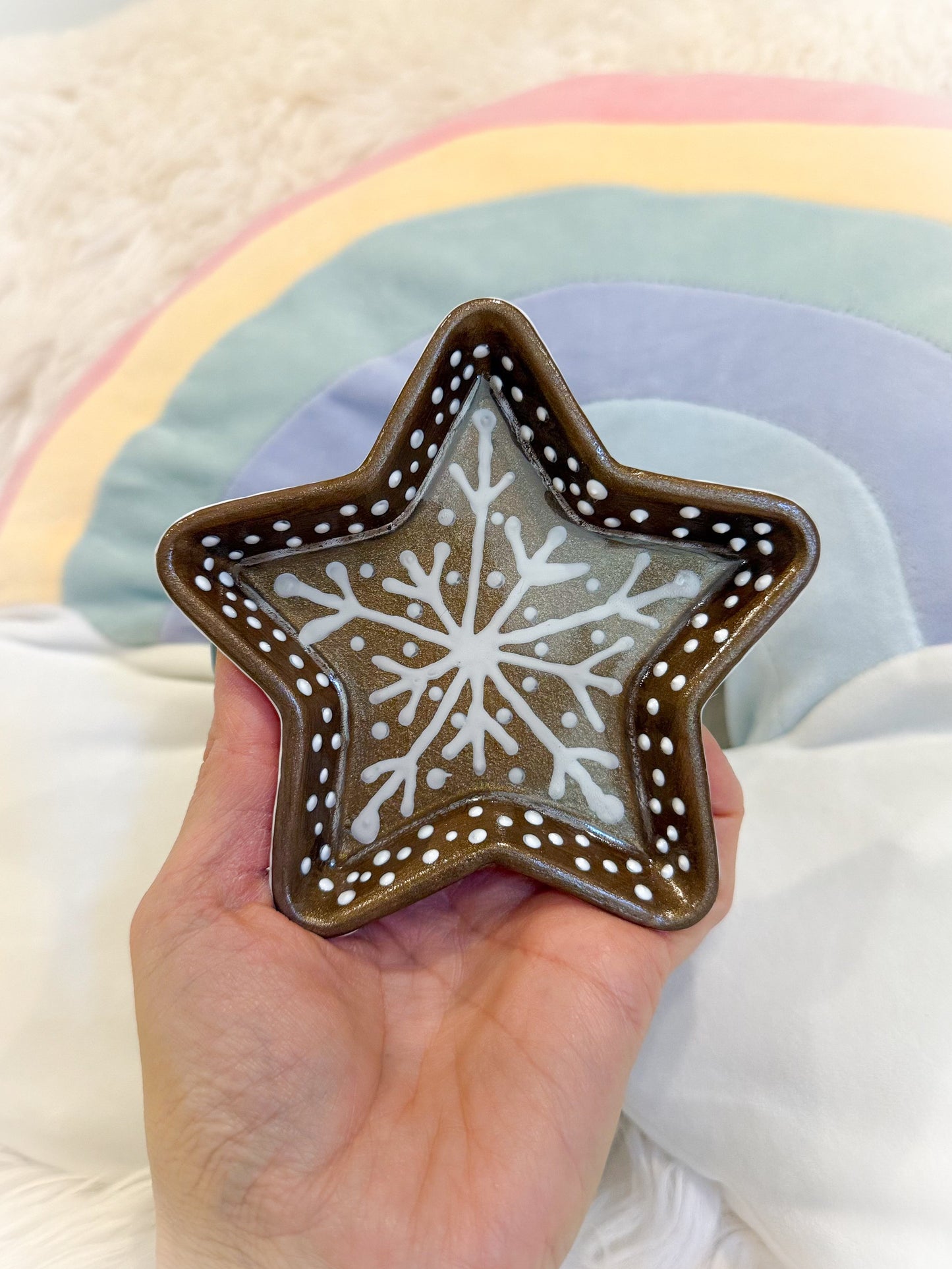 BeanTown Buddies®  Gingerbread Star Trinket Tray