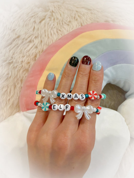 BeanTown Buddies® Holiday Beaded Bracelet Stack