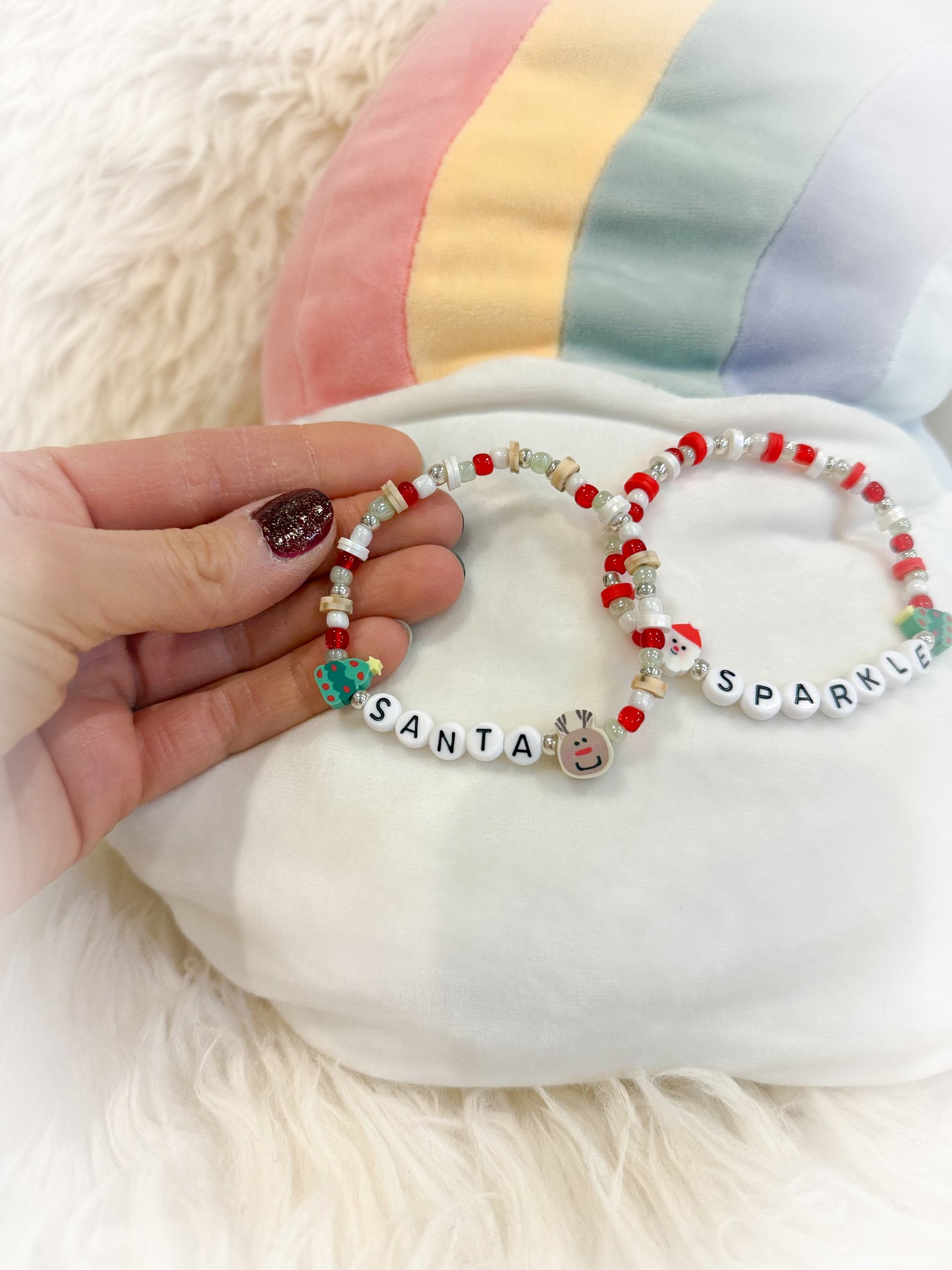 BeanTown Buddies® Holiday Beaded Bracelet Stack