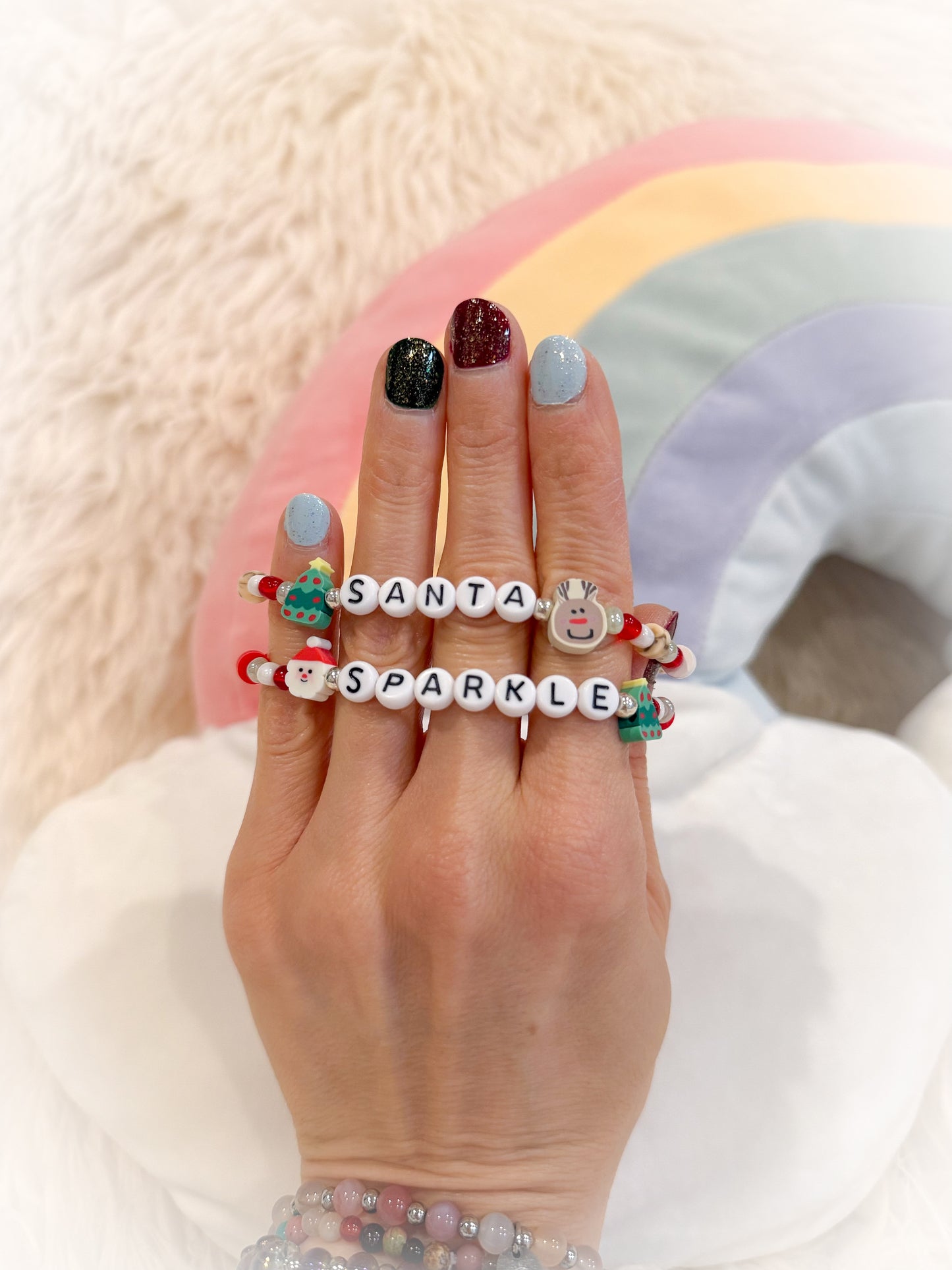 BeanTown Buddies® Holiday Beaded Bracelet Stack