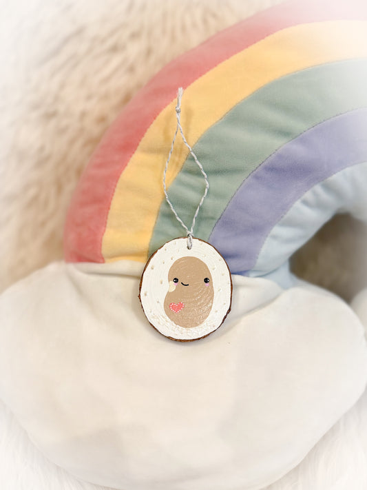 BeanTown Buddies® Wood Slice Bean Ornament