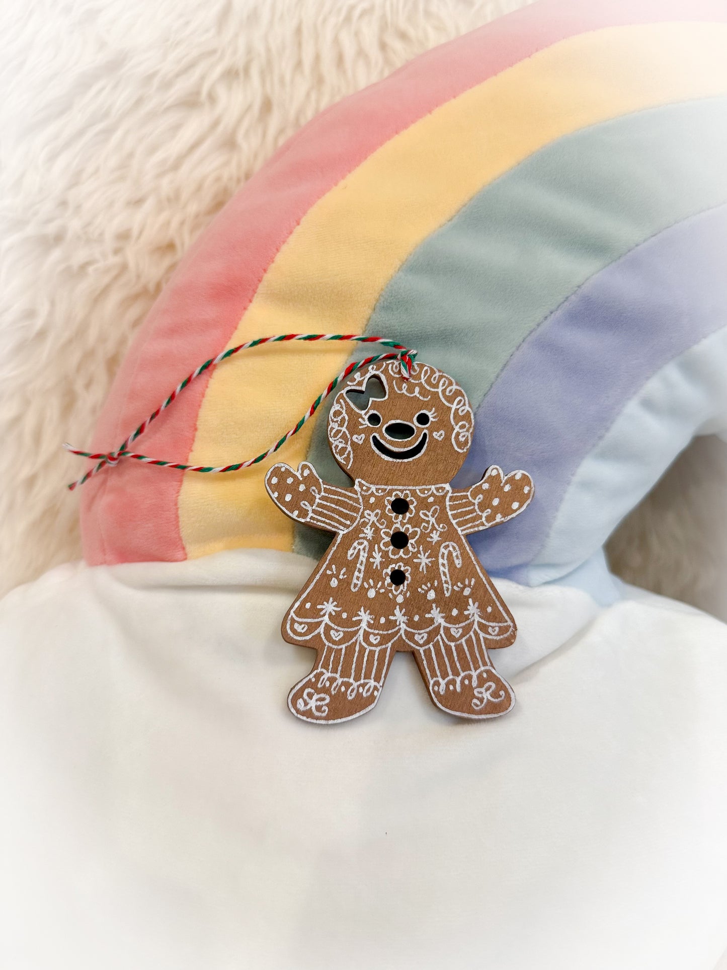 BeanTown Buddies® Wood Gingi Cooki Ornament