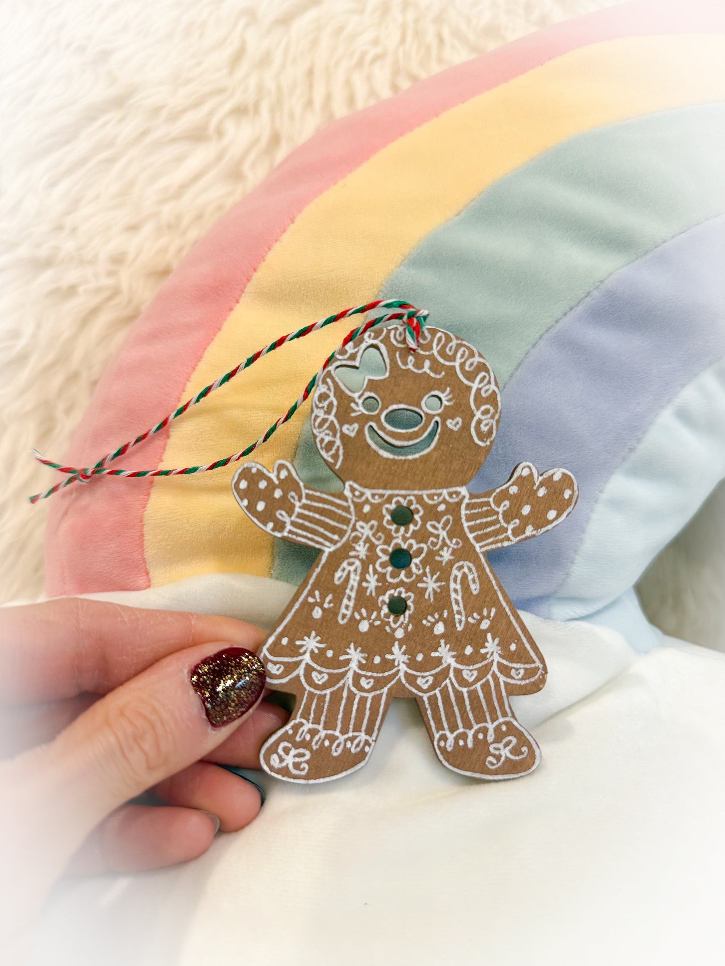 BeanTown Buddies® Wood Gingi Cooki Ornament