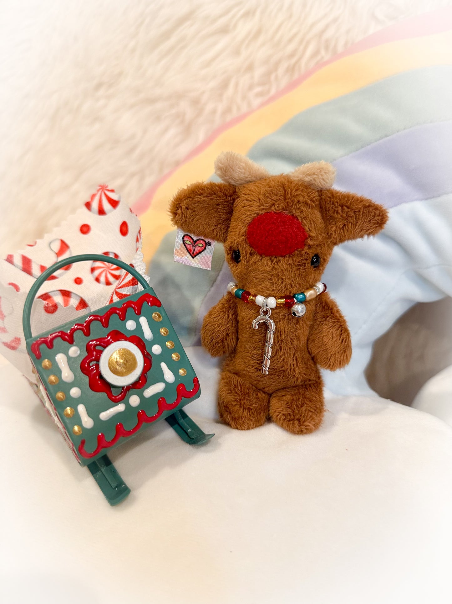 BeanTown Buddies® Tiny Reindeer & Sled Set