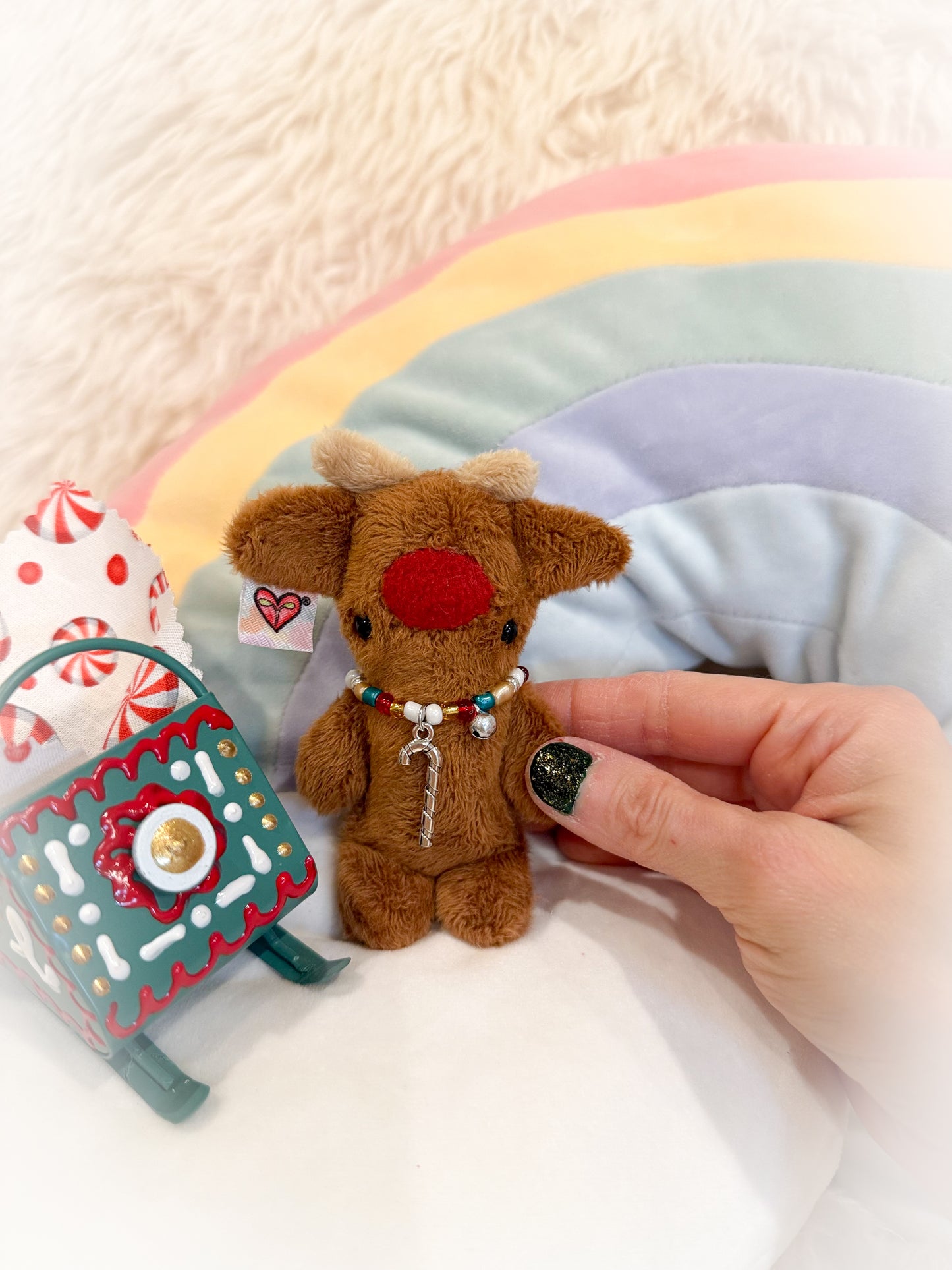BeanTown Buddies® Tiny Reindeer & Sled Set