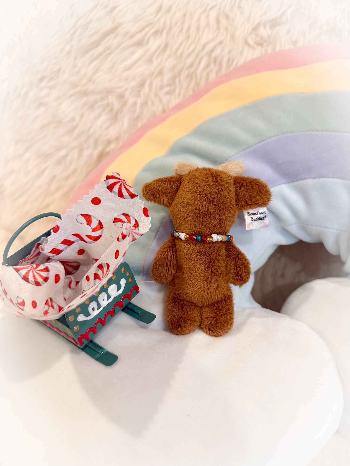 BeanTown Buddies® Tiny Reindeer & Sled Set
