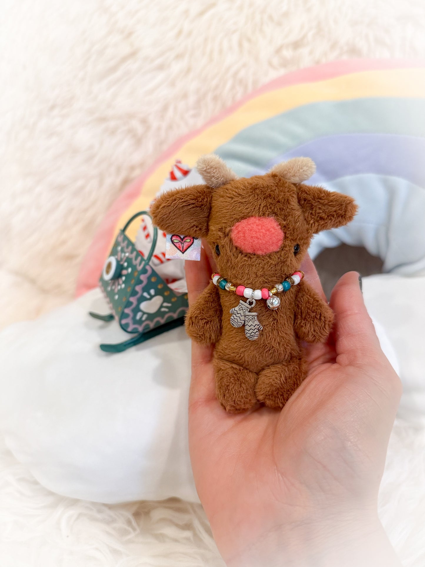 BeanTown Buddies® Tiny Reindeer & Sleigh Set