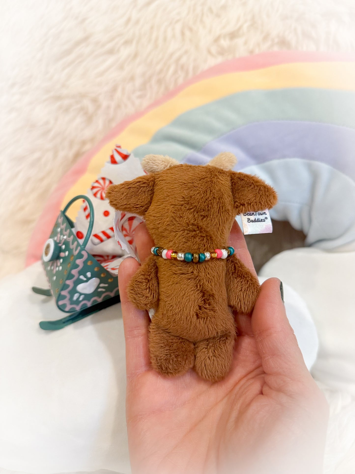 BeanTown Buddies® Tiny Reindeer & Sleigh Set