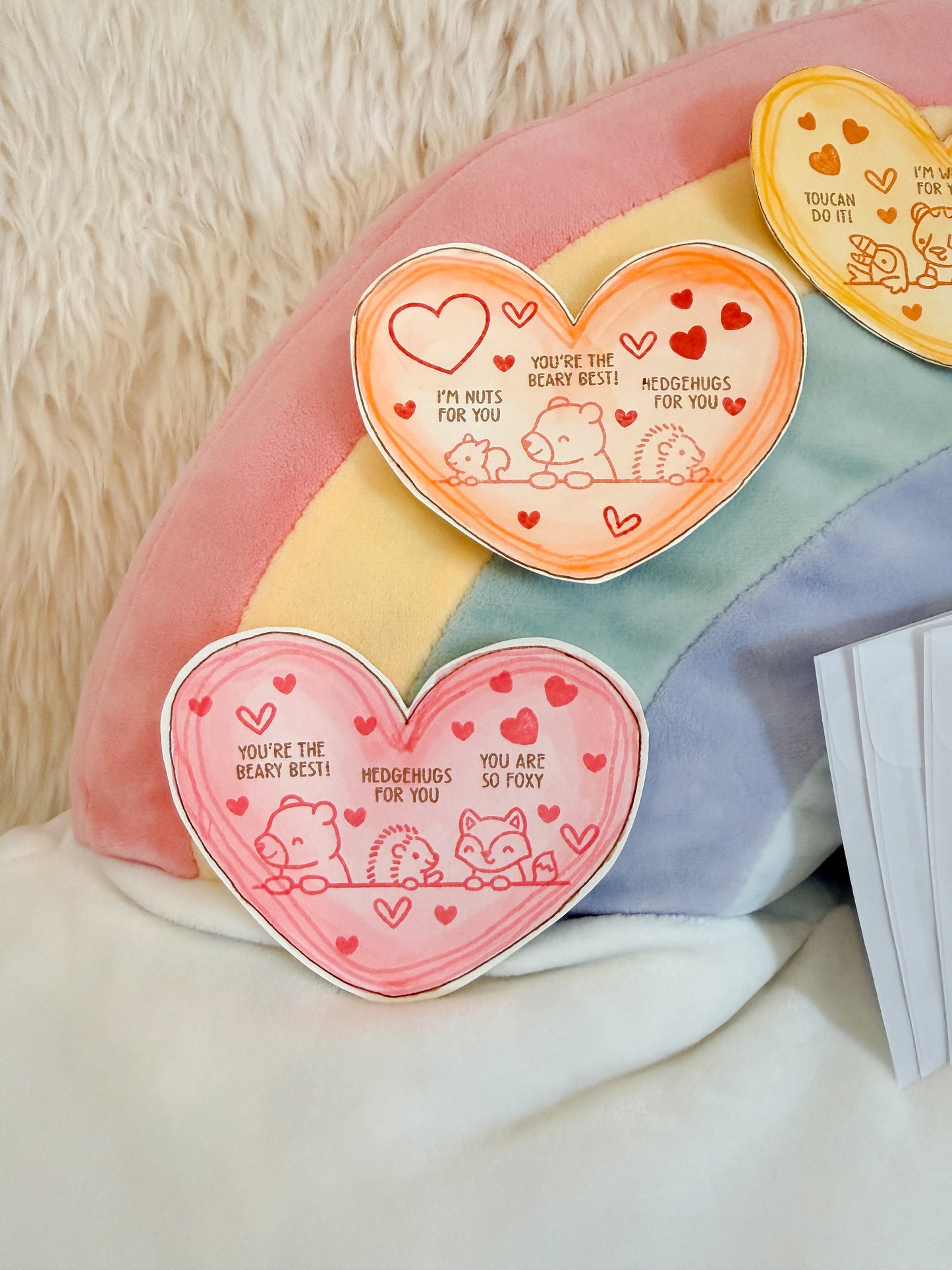 BeanTown Buddies® Mini Heart Card & Envelope Set