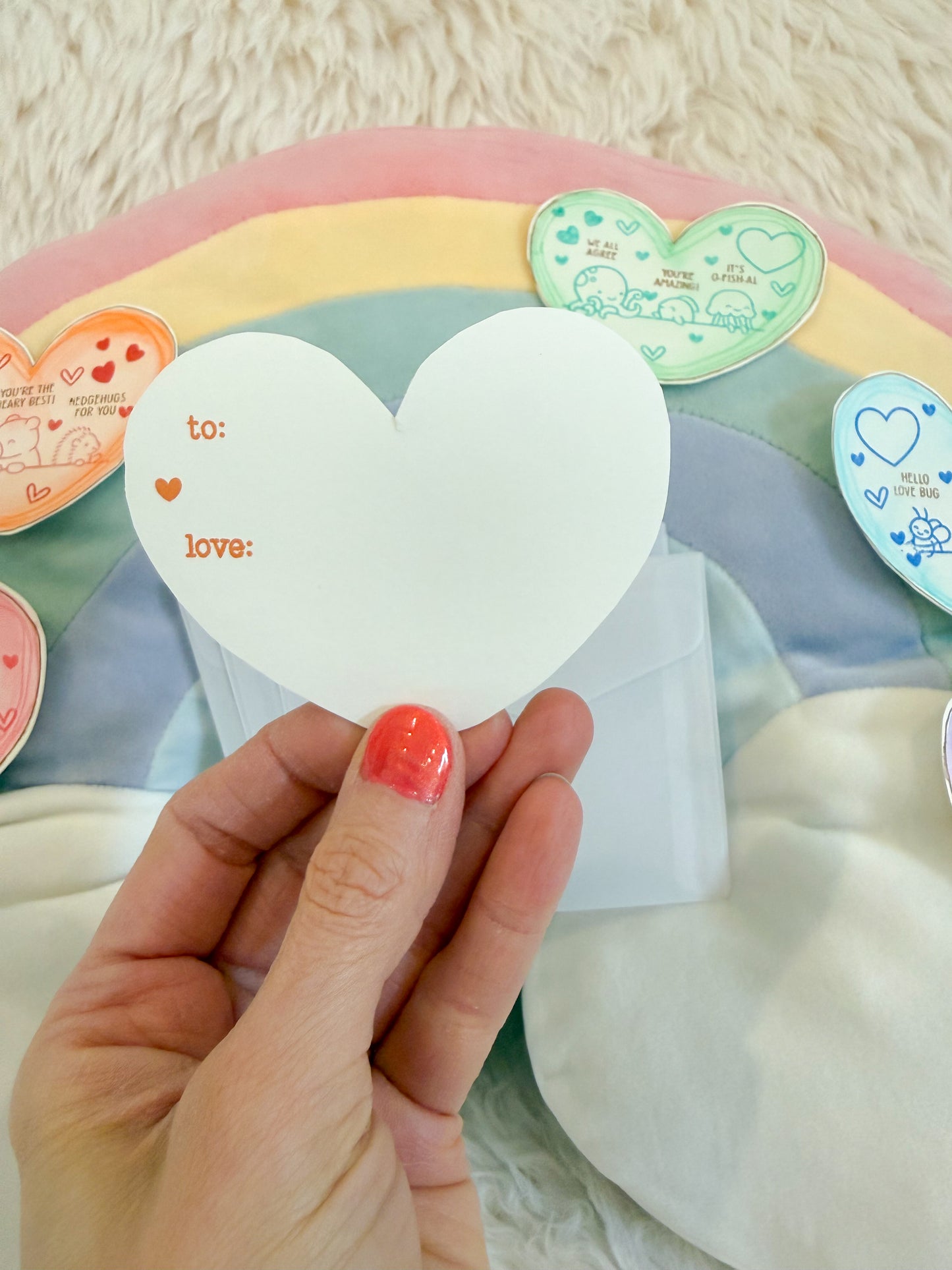 BeanTown Buddies® Mini Heart Card & Envelope Set