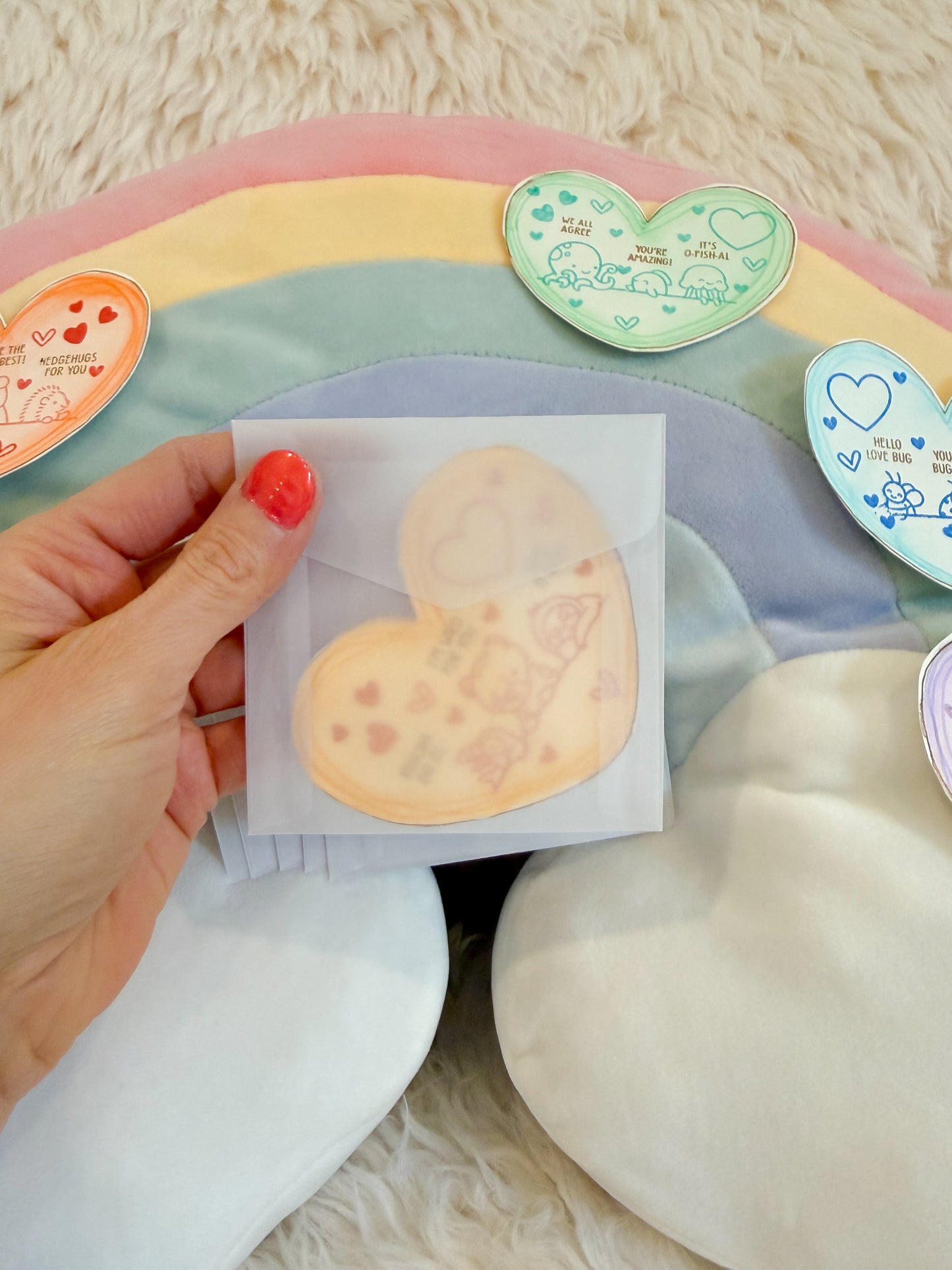 BeanTown Buddies® Mini Heart Card & Envelope Set