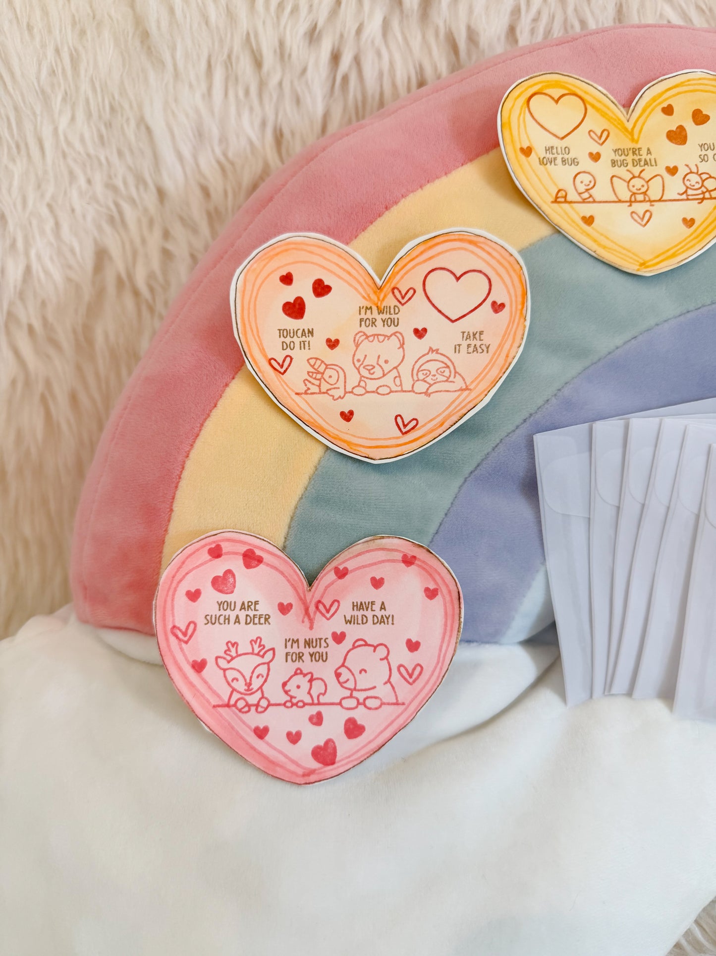BeanTown Buddies® Mini Heart Card & Envelope Set
