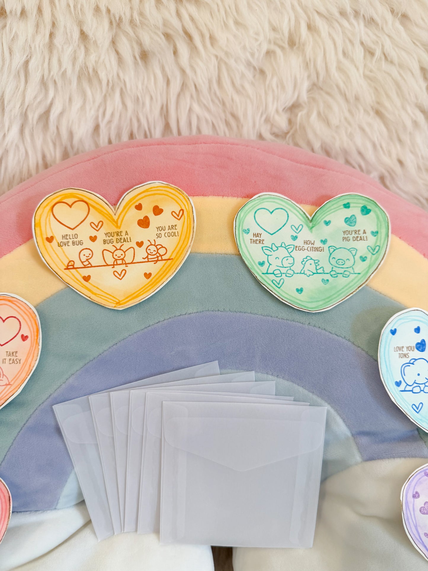 BeanTown Buddies® Mini Heart Card & Envelope Set