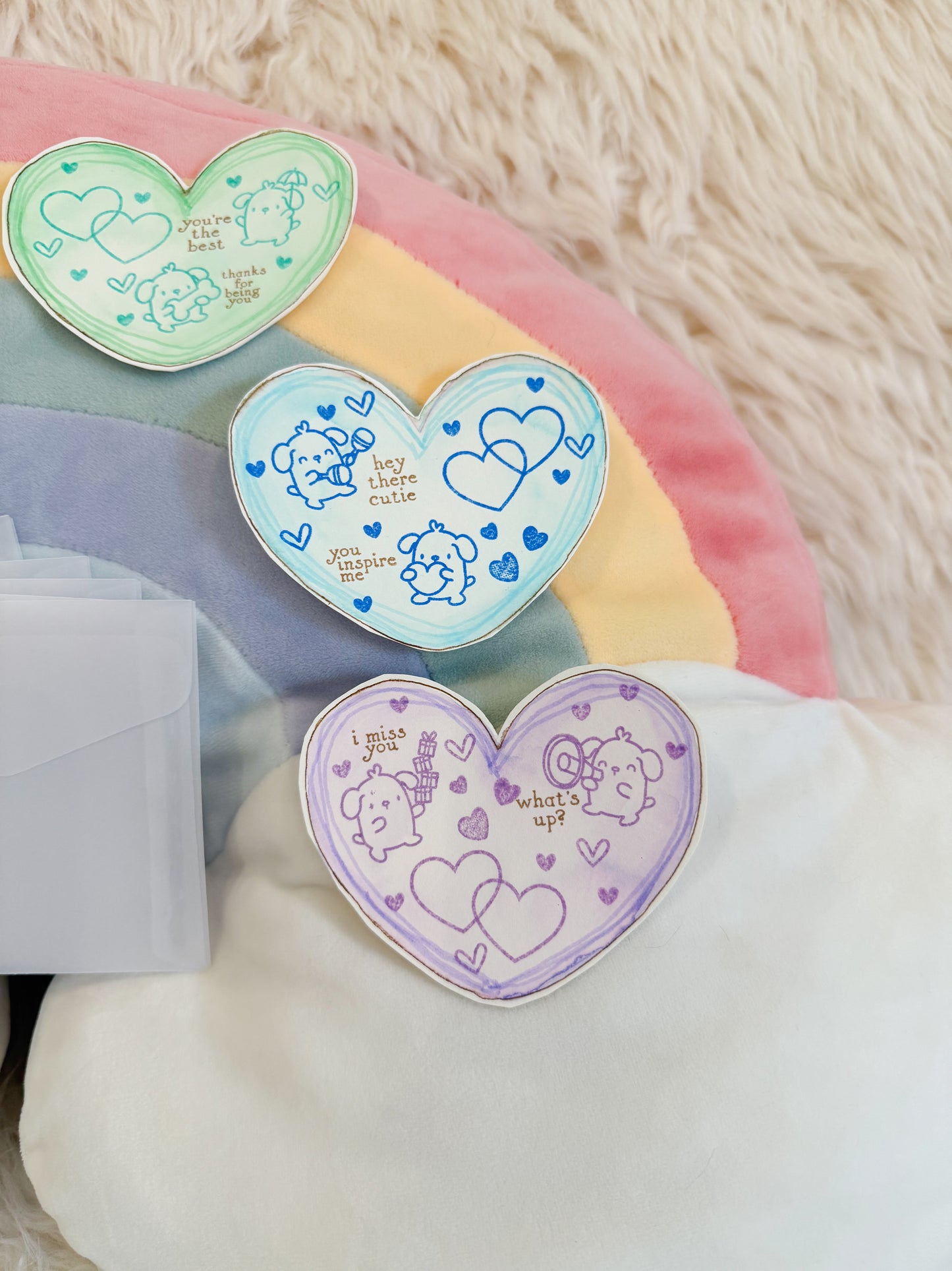 BeanTown Buddies® Mini Puppies Heart Card & Envelope Set