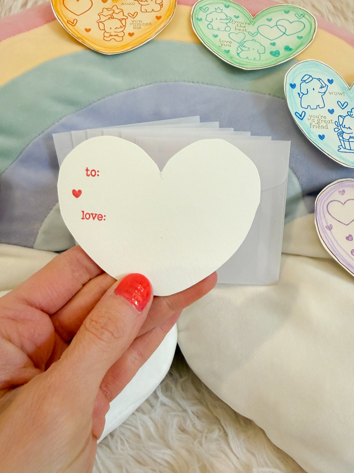 BeanTown Buddies® Mini Elephants Heart Card & Envelope Set