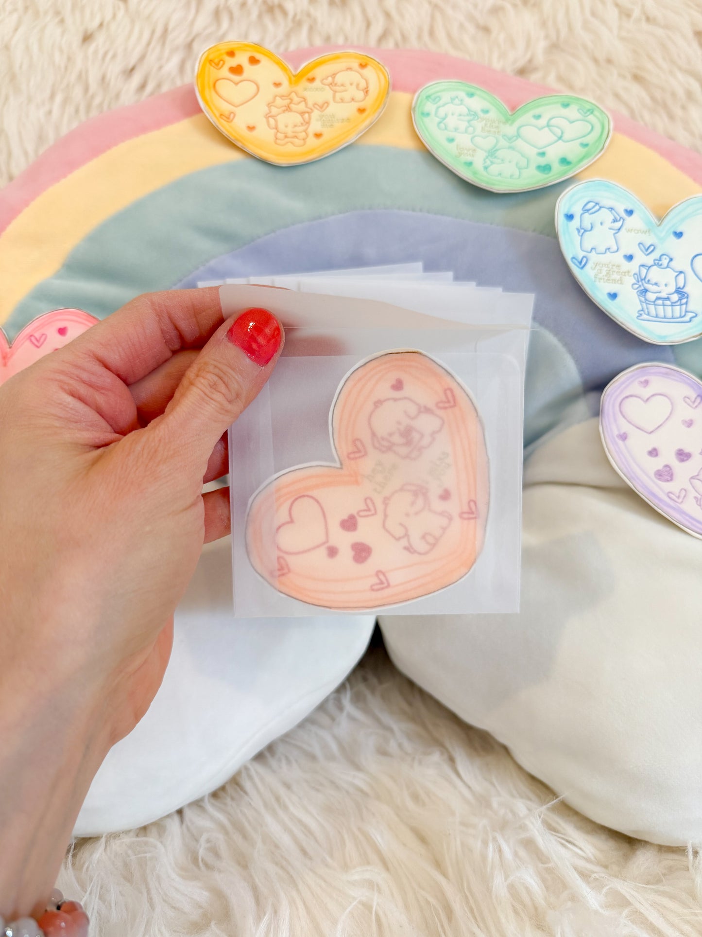 BeanTown Buddies® Mini Elephants Heart Card & Envelope Set