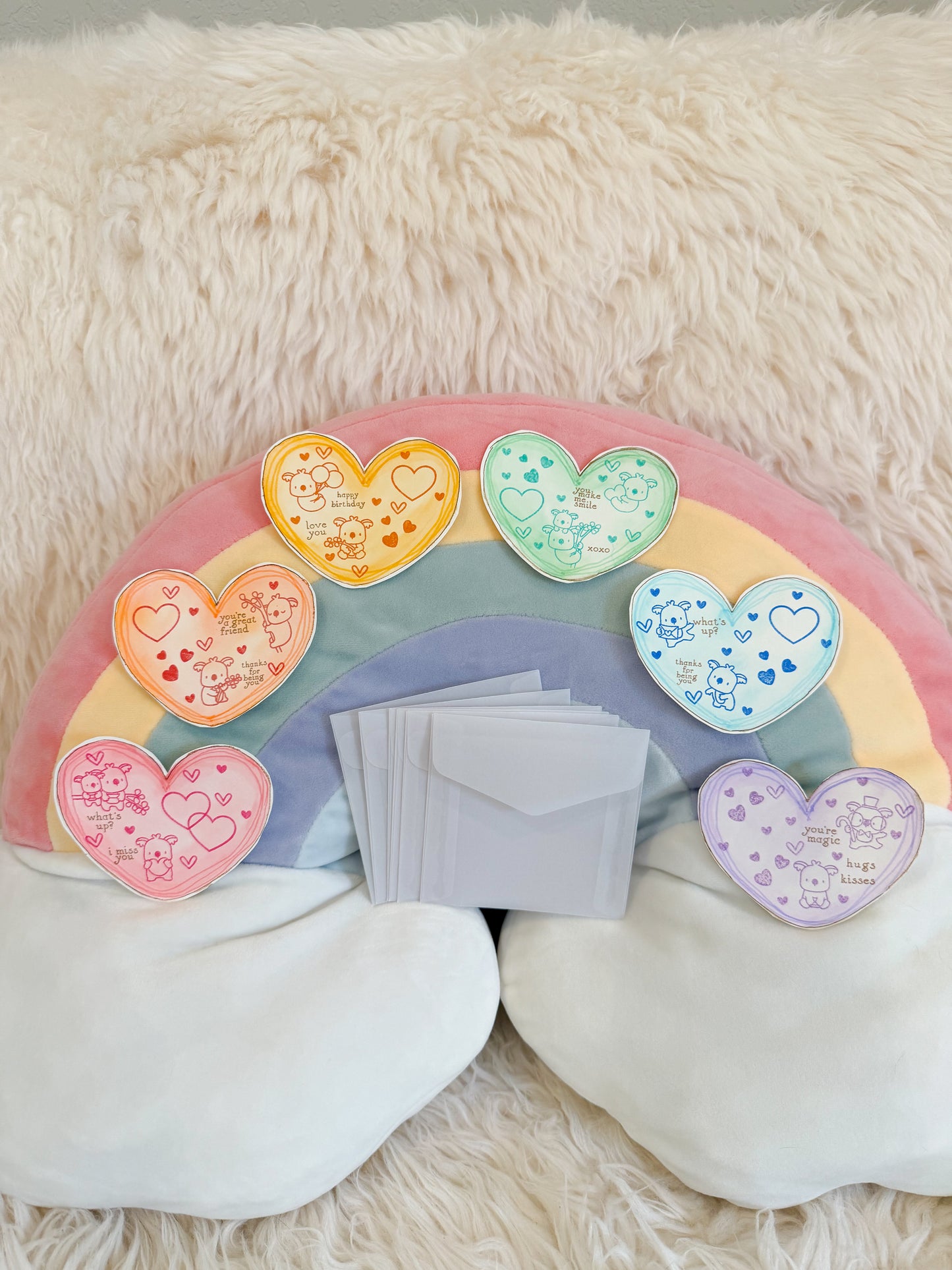 BeanTown Buddies® Mini Koalas Heart Card & Envelope Set