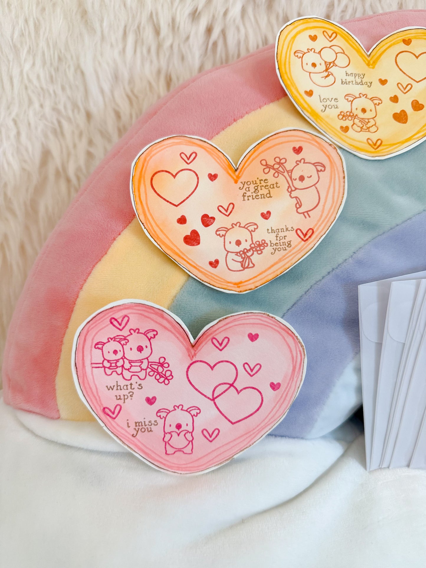 BeanTown Buddies® Mini Koalas Heart Card & Envelope Set