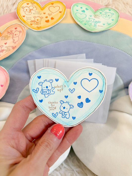 BeanTown Buddies® Mini Koalas Heart Card & Envelope Set
