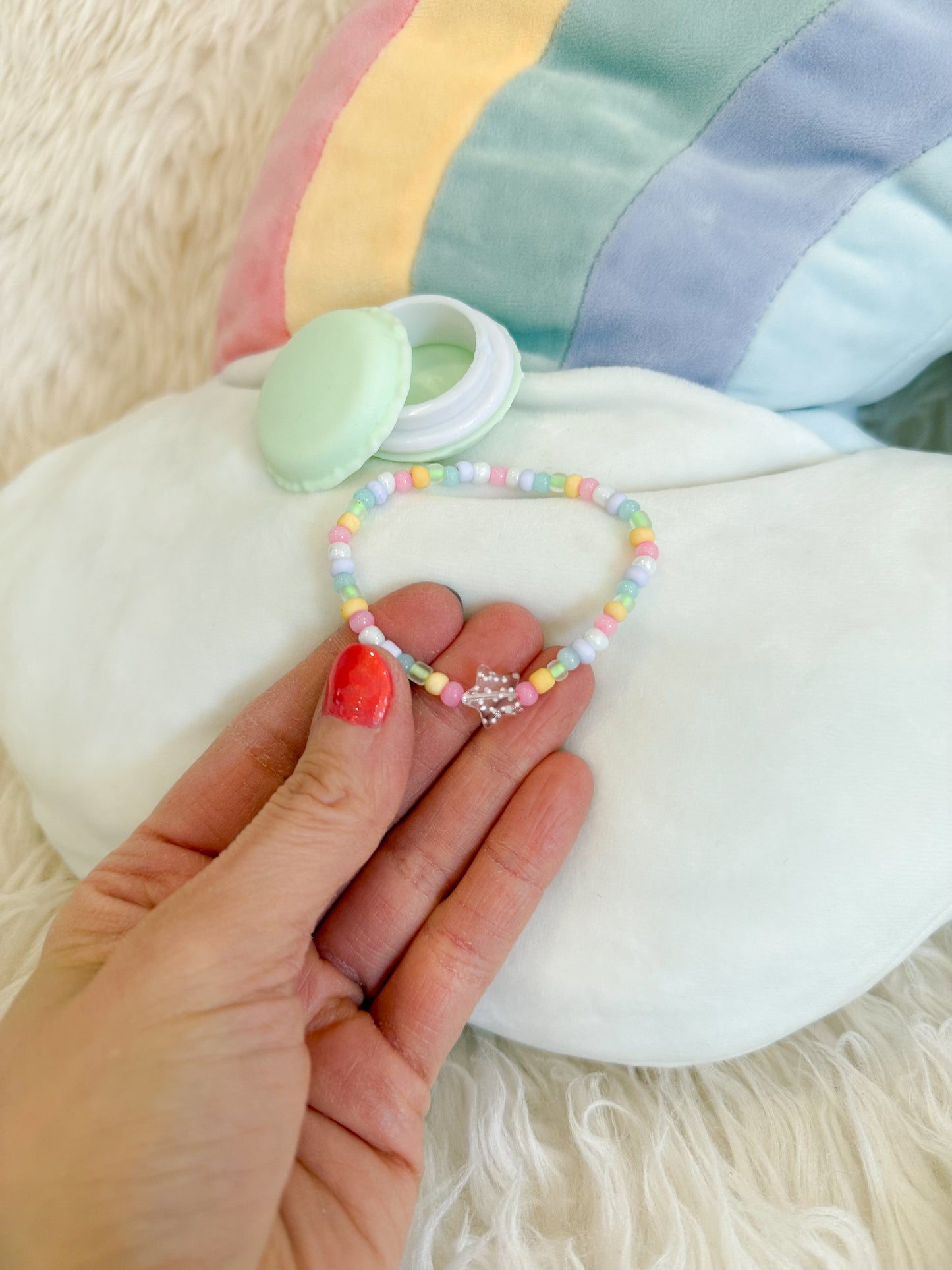 BeanTown Buddies® Rainbow Macaron Bracelet