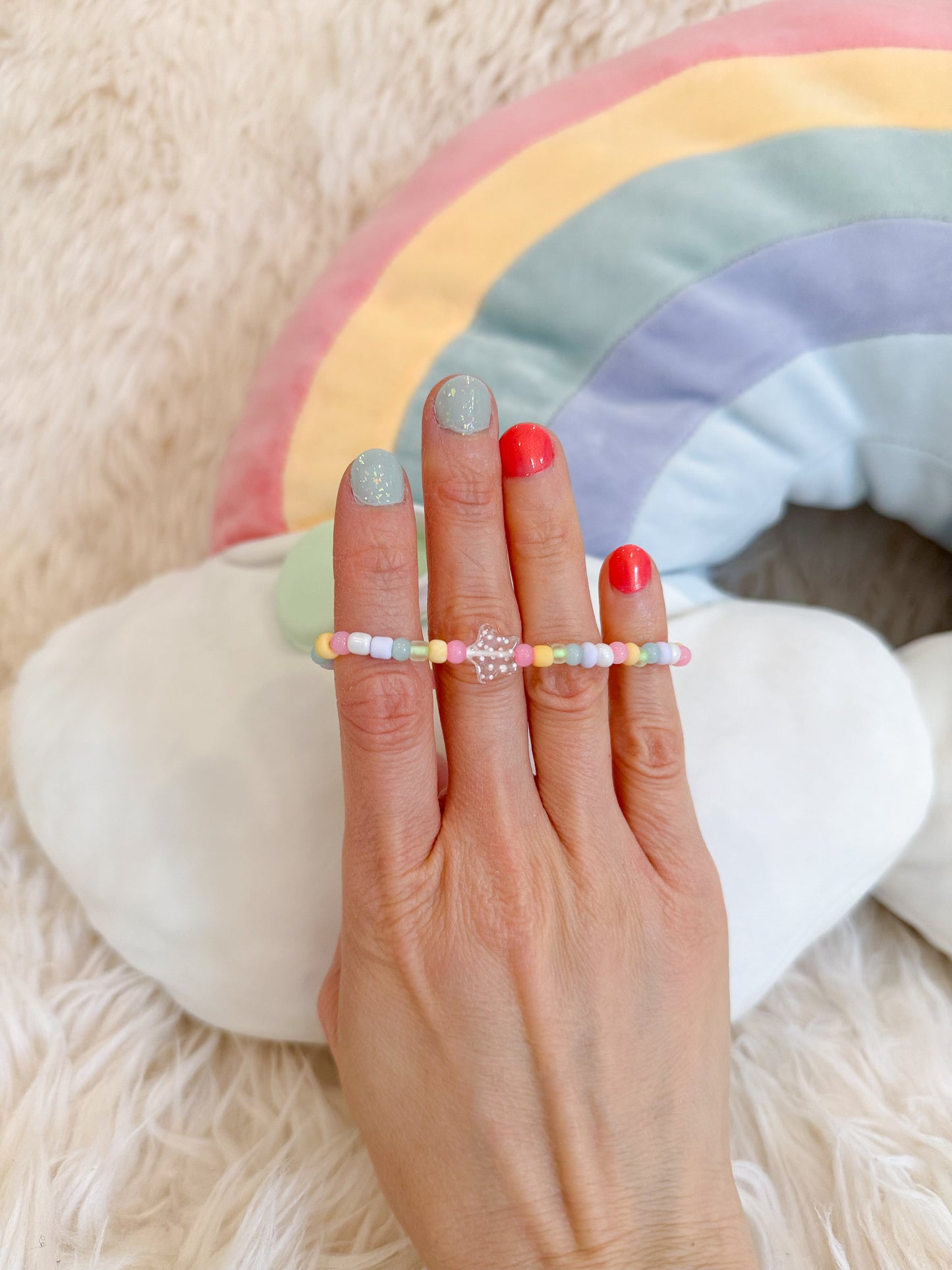 BeanTown Buddies® Rainbow Macaron Bracelet