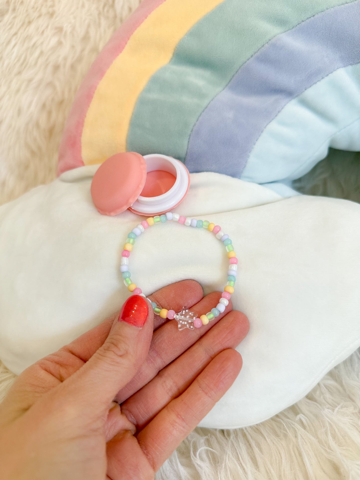 BeanTown Buddies® Rainbow Macaron Bracelet