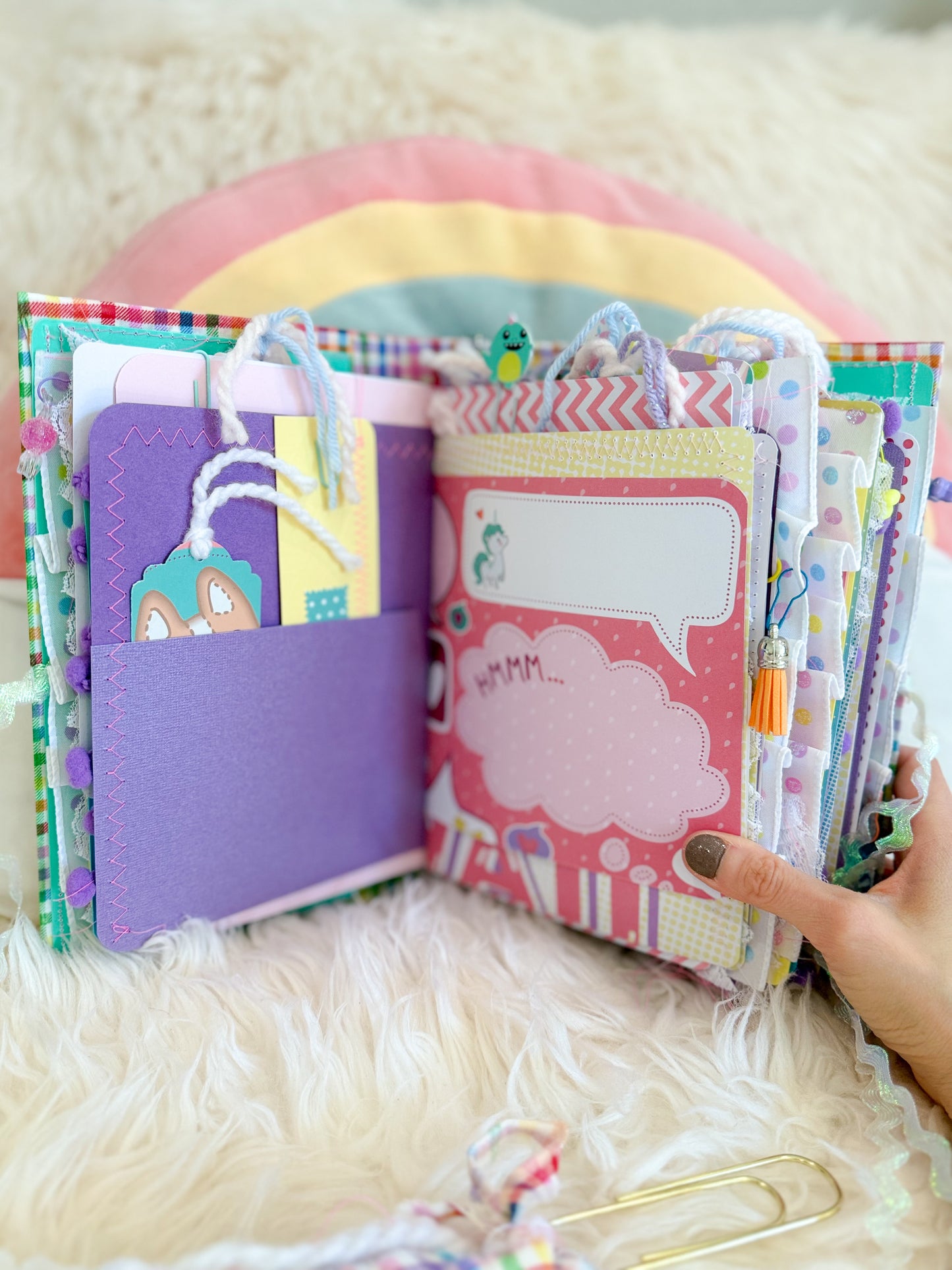 BeanTown Buddies® Rainbowy Junk Journal