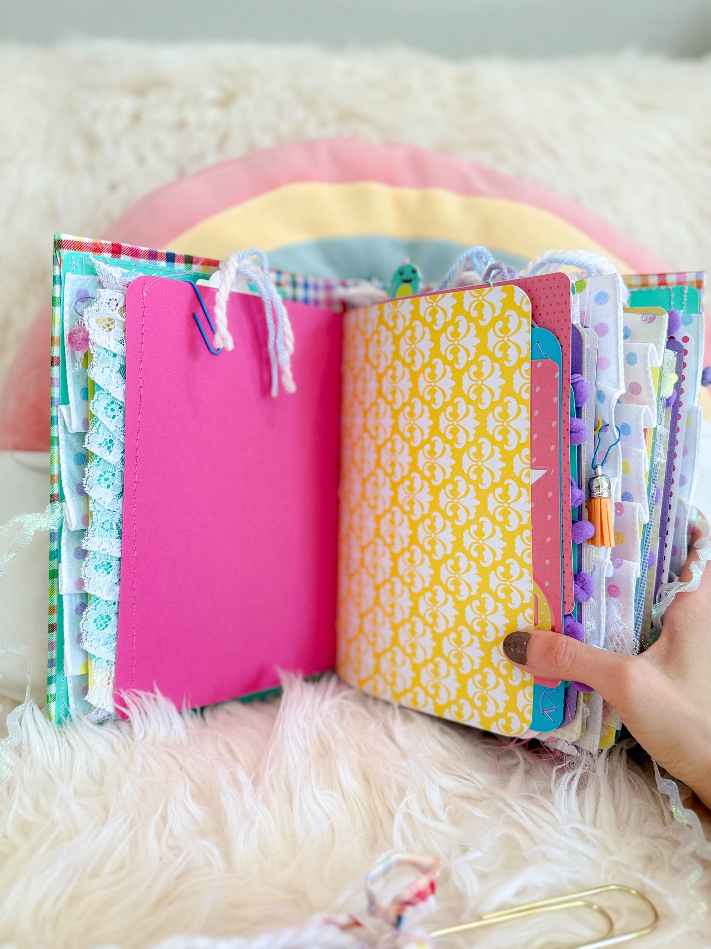 BeanTown Buddies® Rainbowy Junk Journal